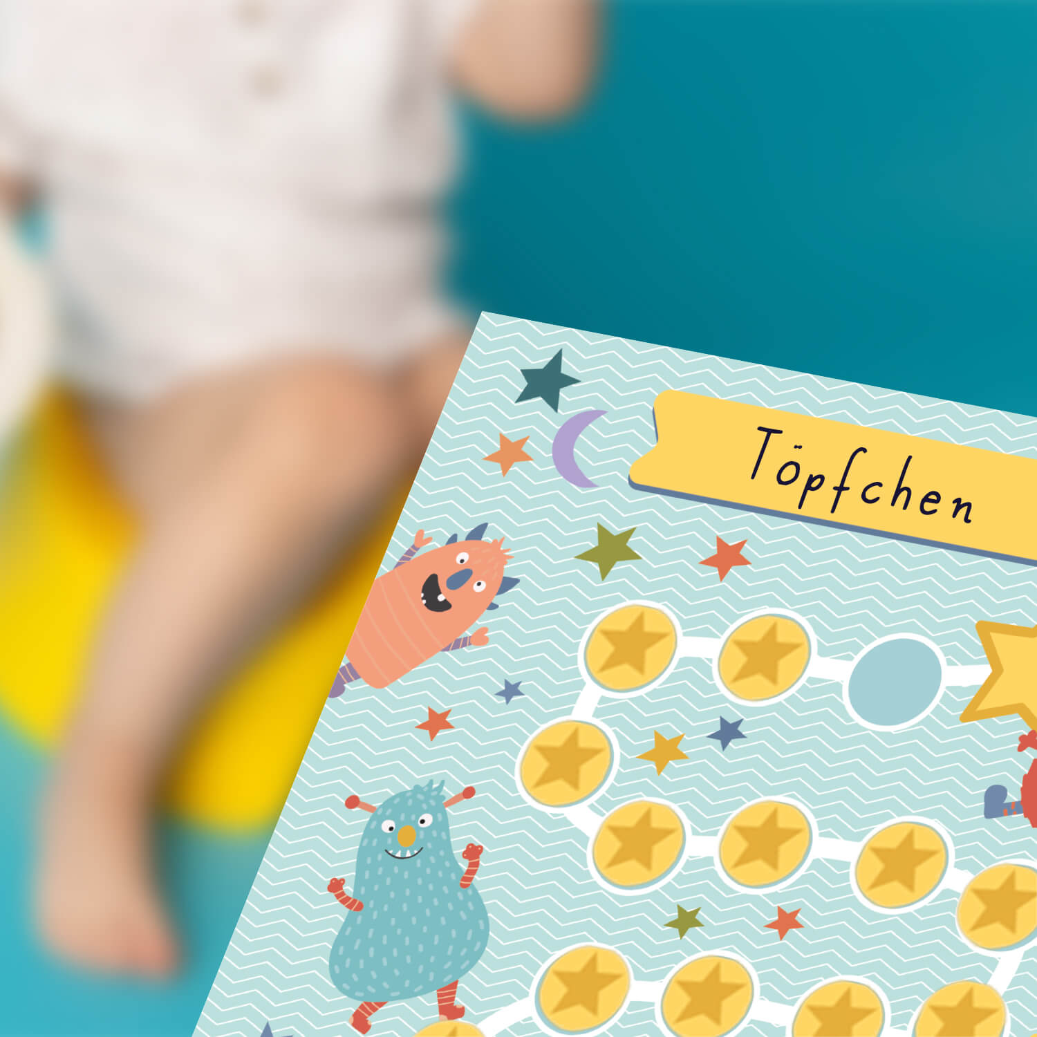 10 Belohnungstafeln für Kinder - Motiv Monster Jeka - malmichmunt.com