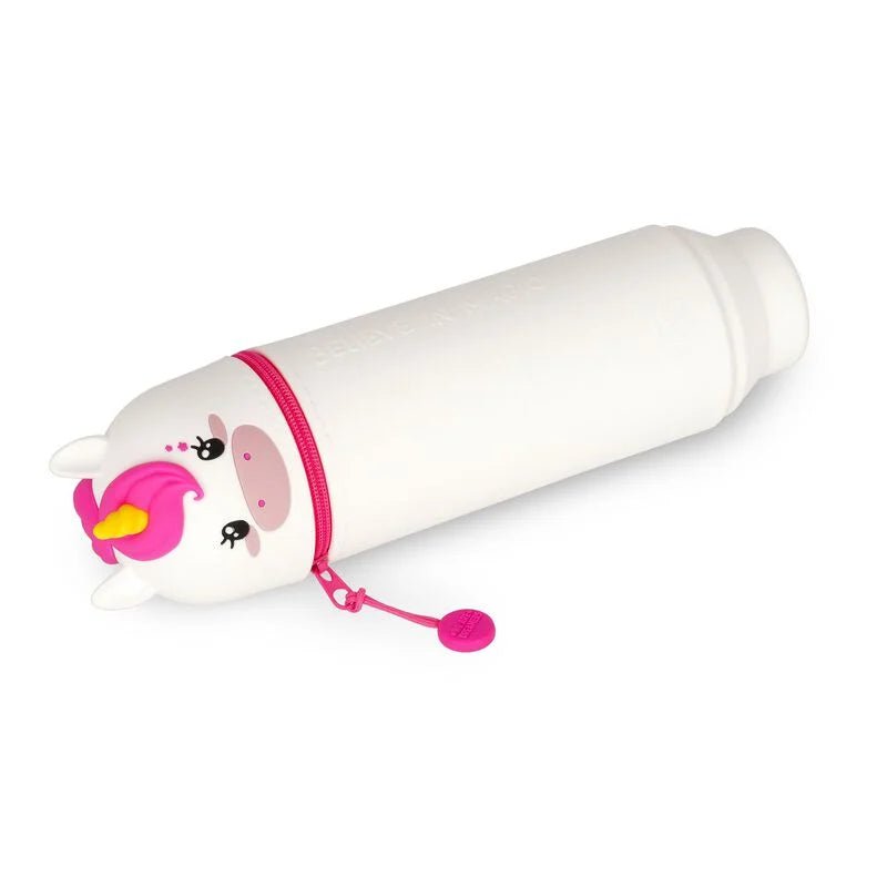 2 - in - 1 - Federmäppchen aus Silikon - Einhorn Legami - malmichmunt.com