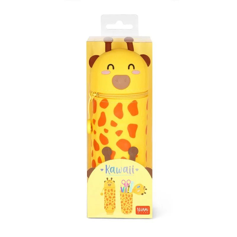 2 - in - 1 - Federmäppchen aus Silikon - Giraffe Legami - malmichmunt.com