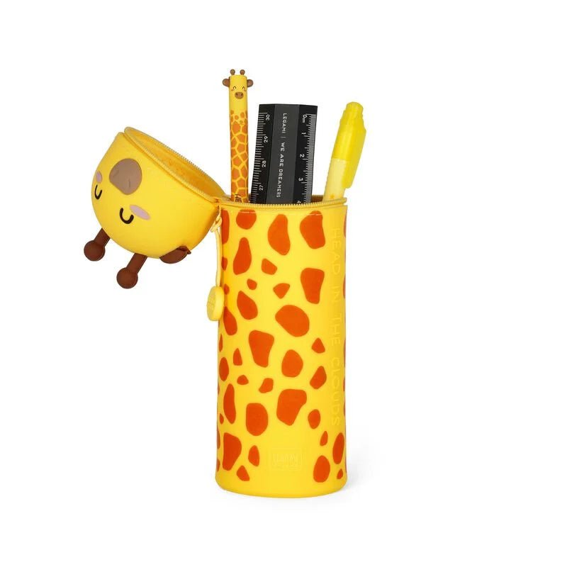 2 - in - 1 - Federmäppchen aus Silikon - Giraffe Legami - malmichmunt.com