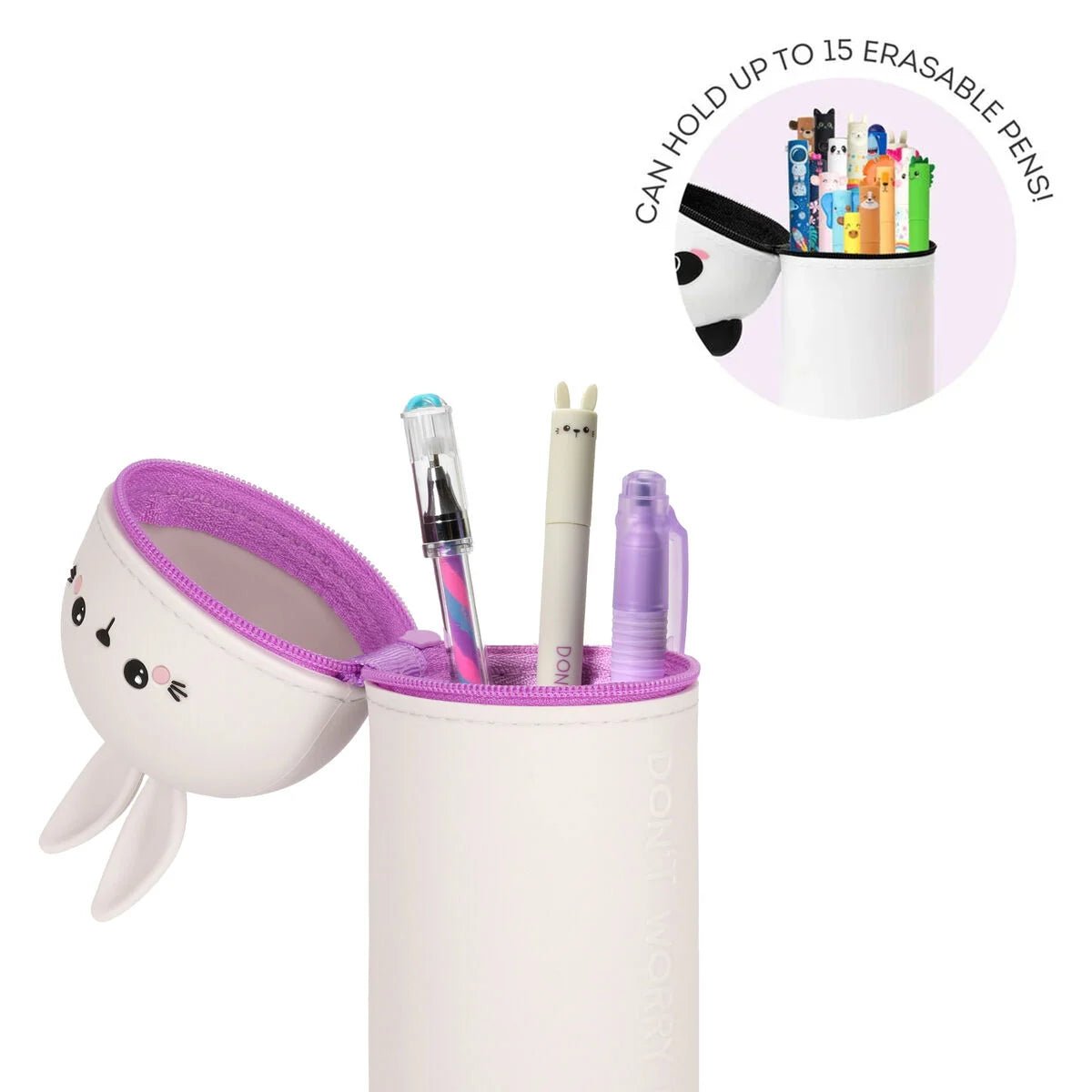 2 - in - 1 - Federmäppchen aus Silikon - Hase Legami - malmichmunt.com