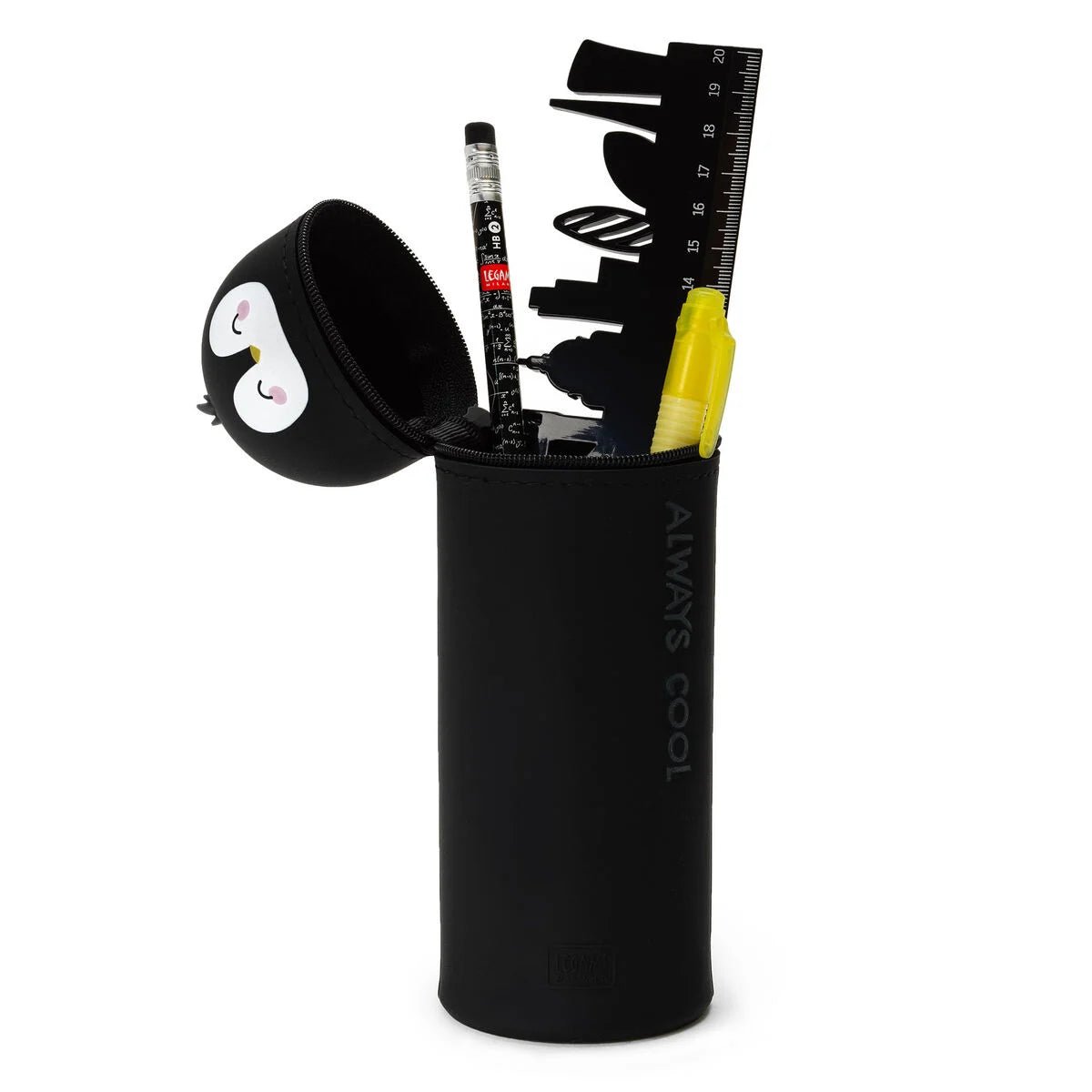 2 - in - 1 - Federmäppchen aus Silikon - Pinguin Legami - malmichmunt.com