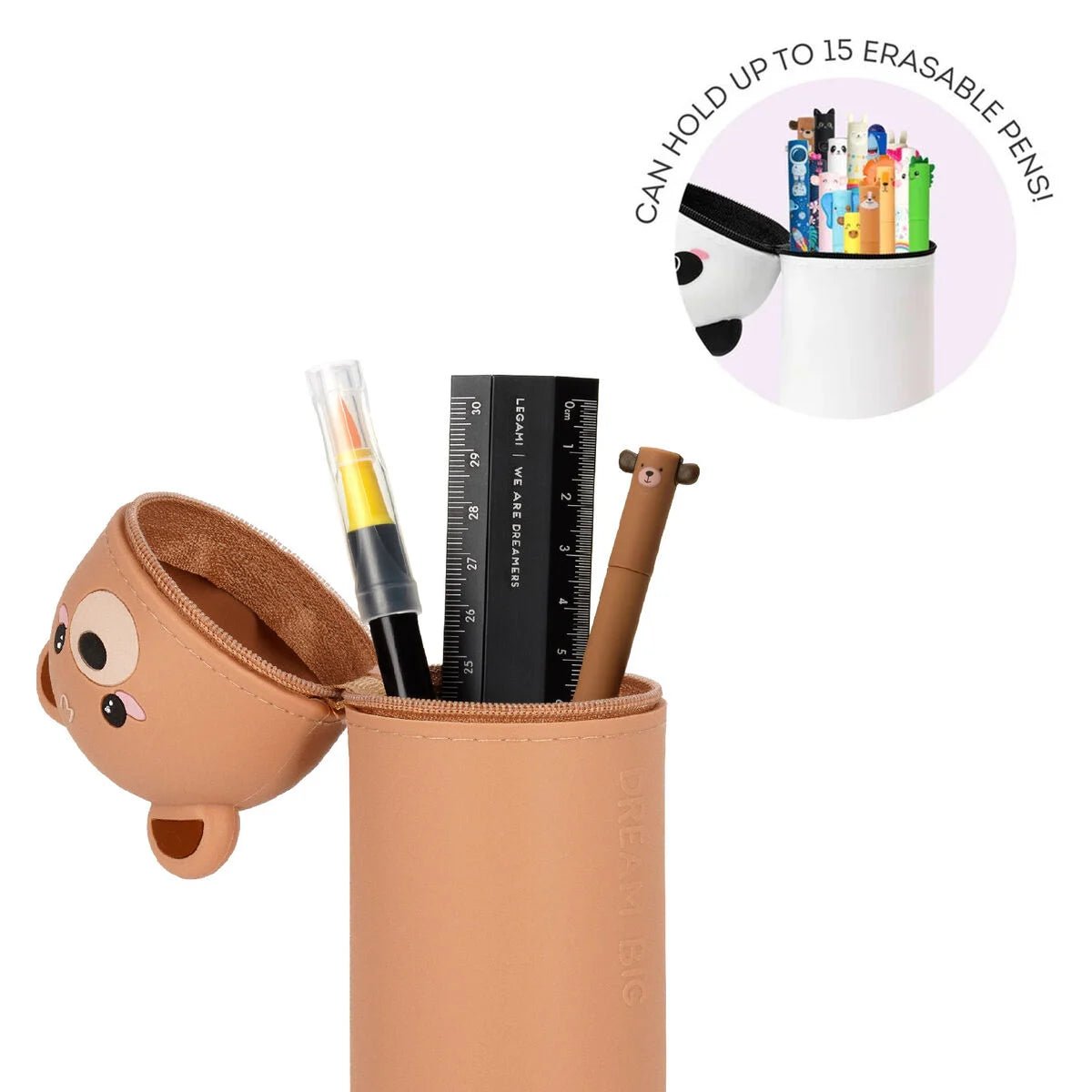 2 - in - 1 - Federmäppchen aus Silikon - Teddy Bär Legami - malmichmunt.com