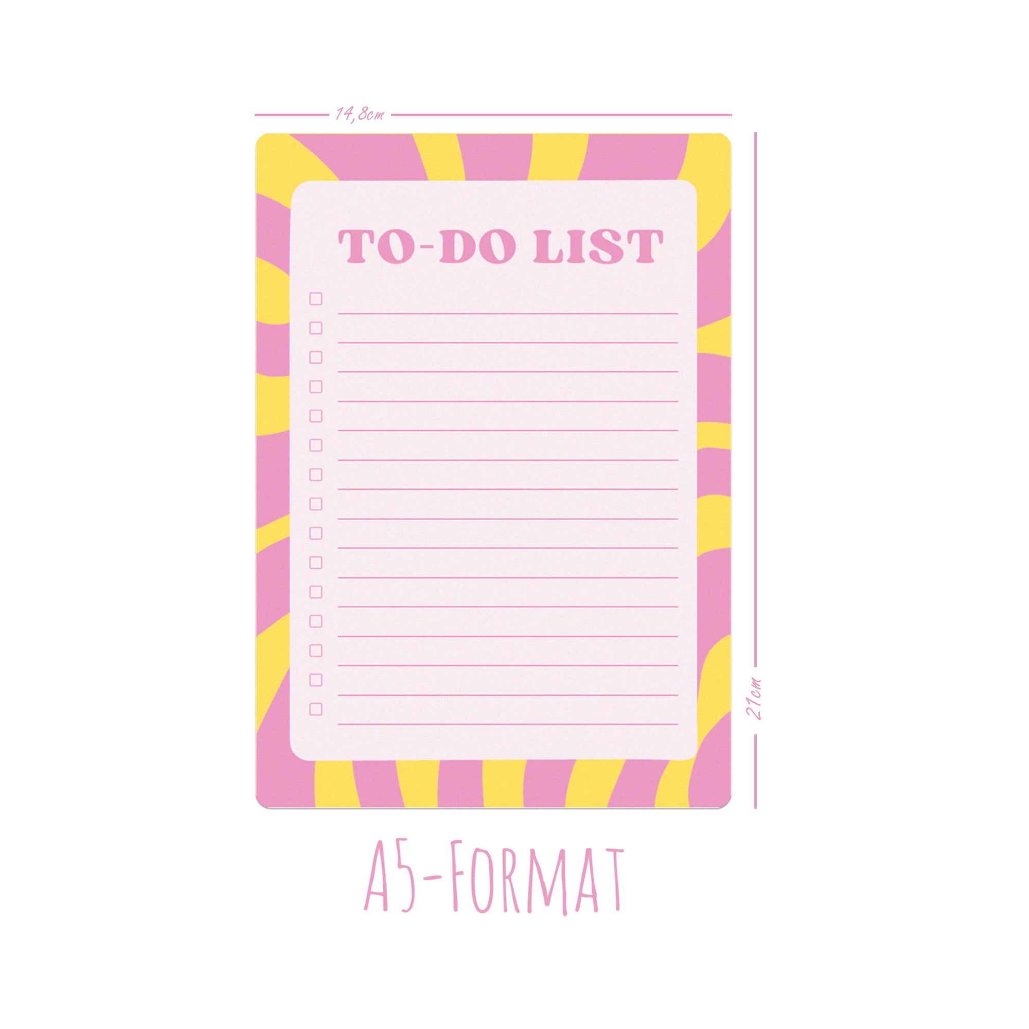 2 Notizblöcke To - Do List - Pink Jeka - malmichmunt.com