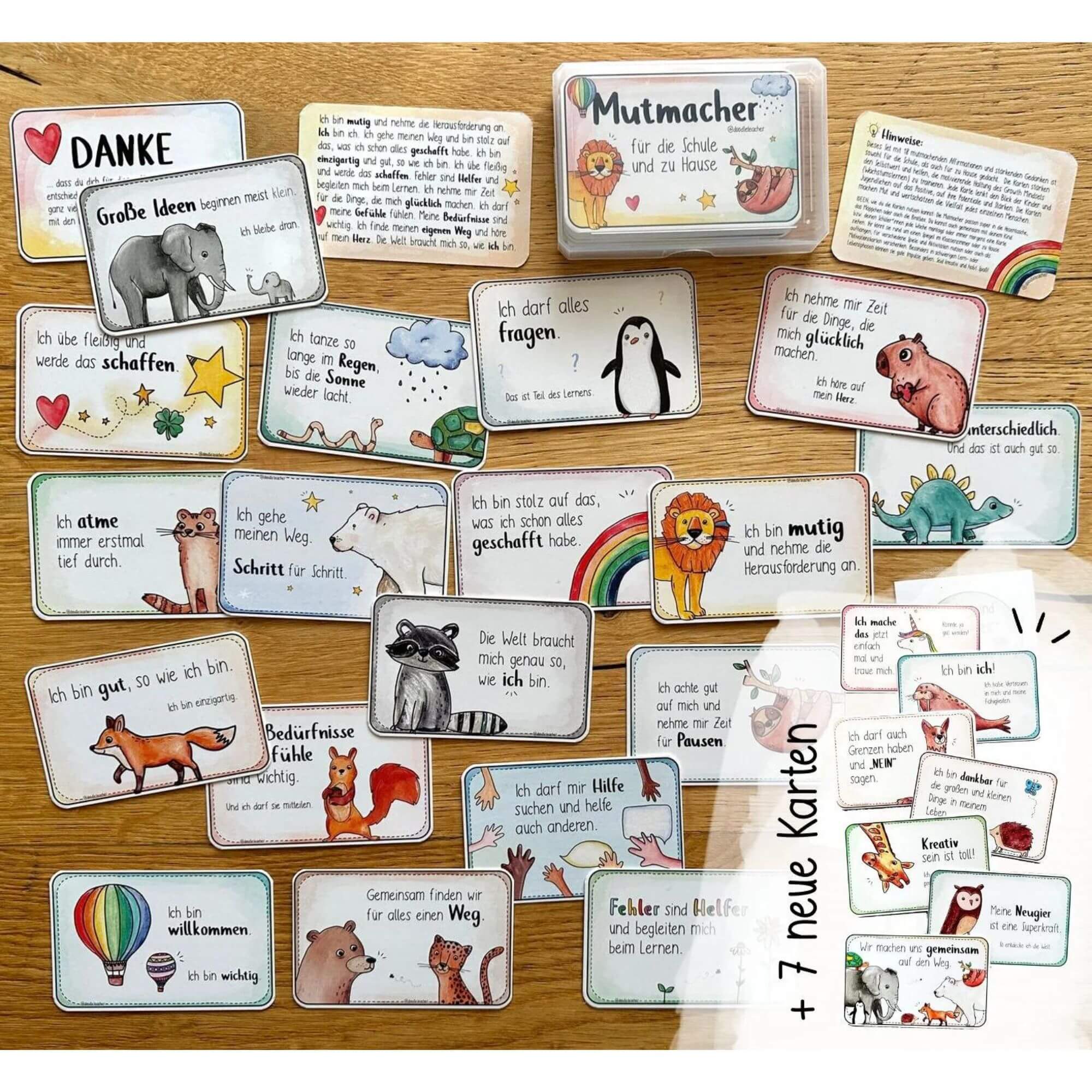 26 Mutmacherkarten mit Growth Mindset Doodleteacher - malmichmunt.com