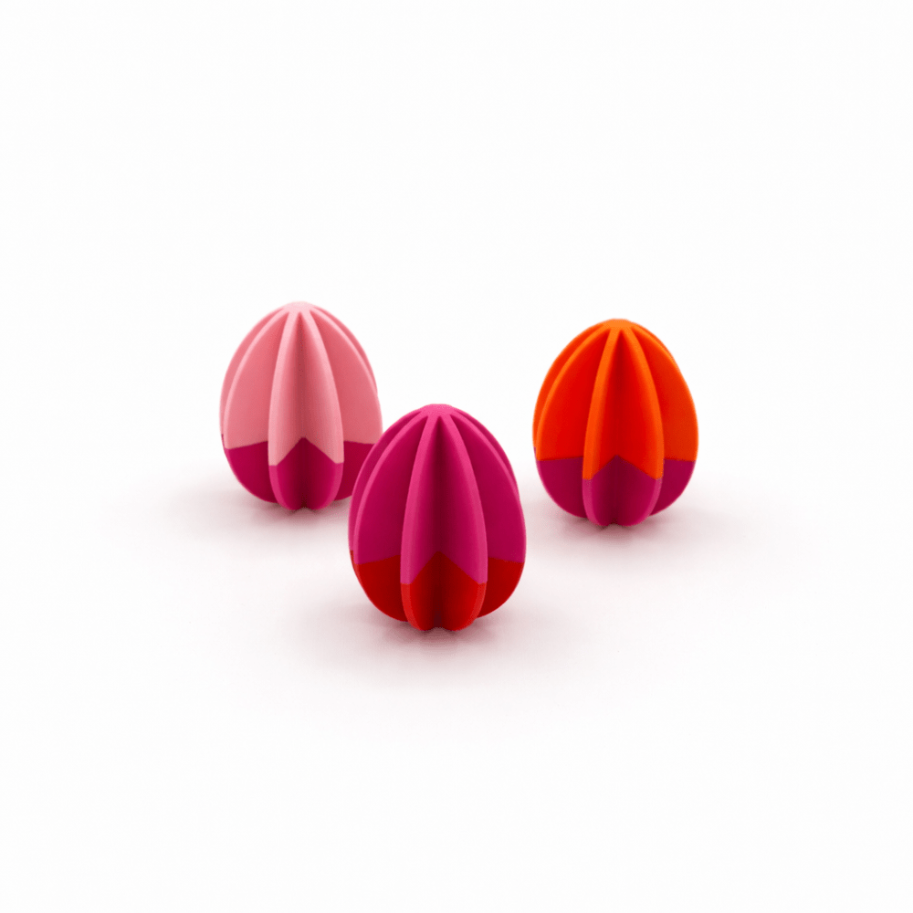 3 Ostereier zum Aufhängen - 3D Drucker - Pink Rosa Orange Jeka - malmichmunt.com
