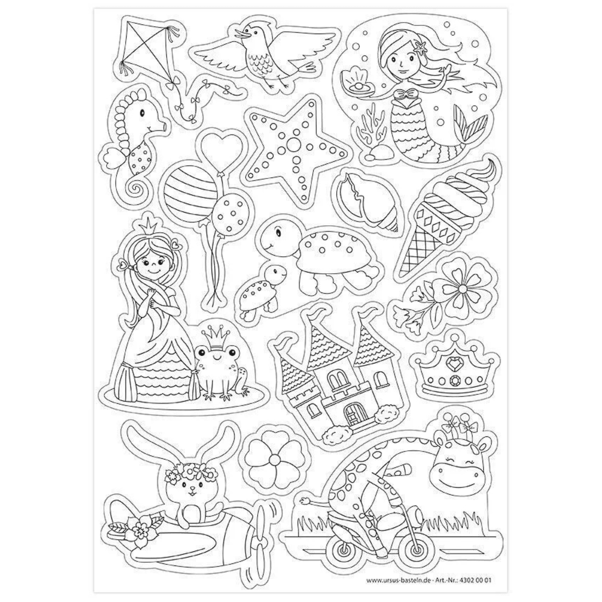 30 Magnete zum Ausmalen - Dreamworld Ursus - malmichmunt.com