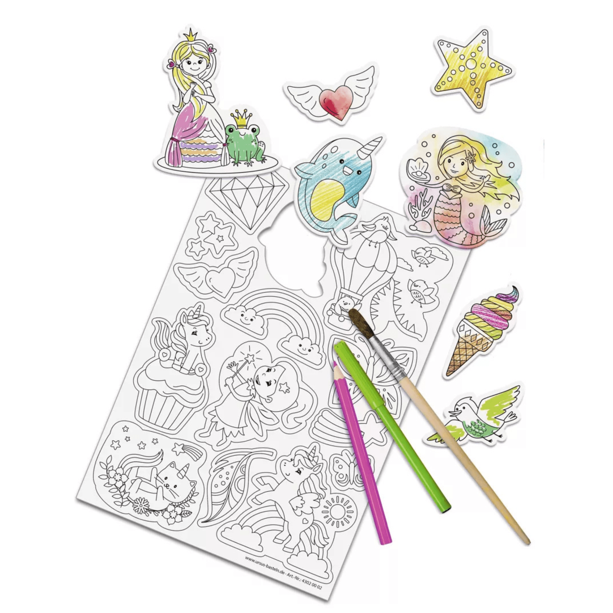 30 Magnete zum Ausmalen - Dreamworld Ursus - malmichmunt.com