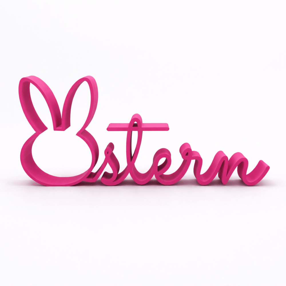 3D - Drucker Schriftzug „Ostern“ - pink Jeka - malmichmunt.com