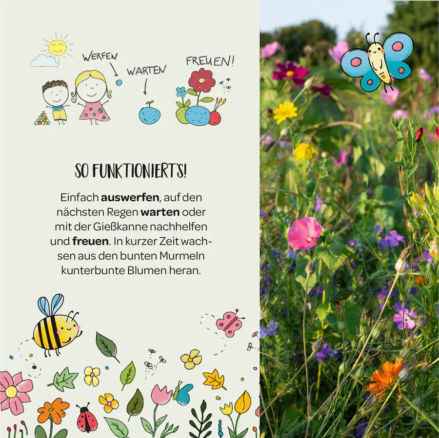 5 Blumenmurmeln im Tütchen – Danke Die Stadtgärtner - malmichmunt.com