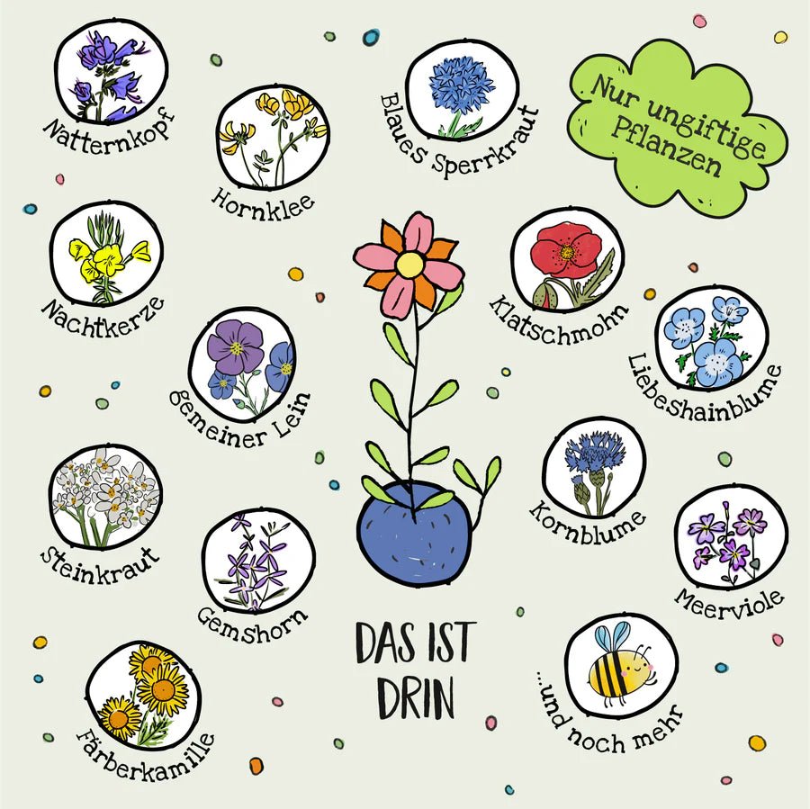 5 Blumenmurmeln im Tütchen – Danke Die Stadtgärtner - malmichmunt.com