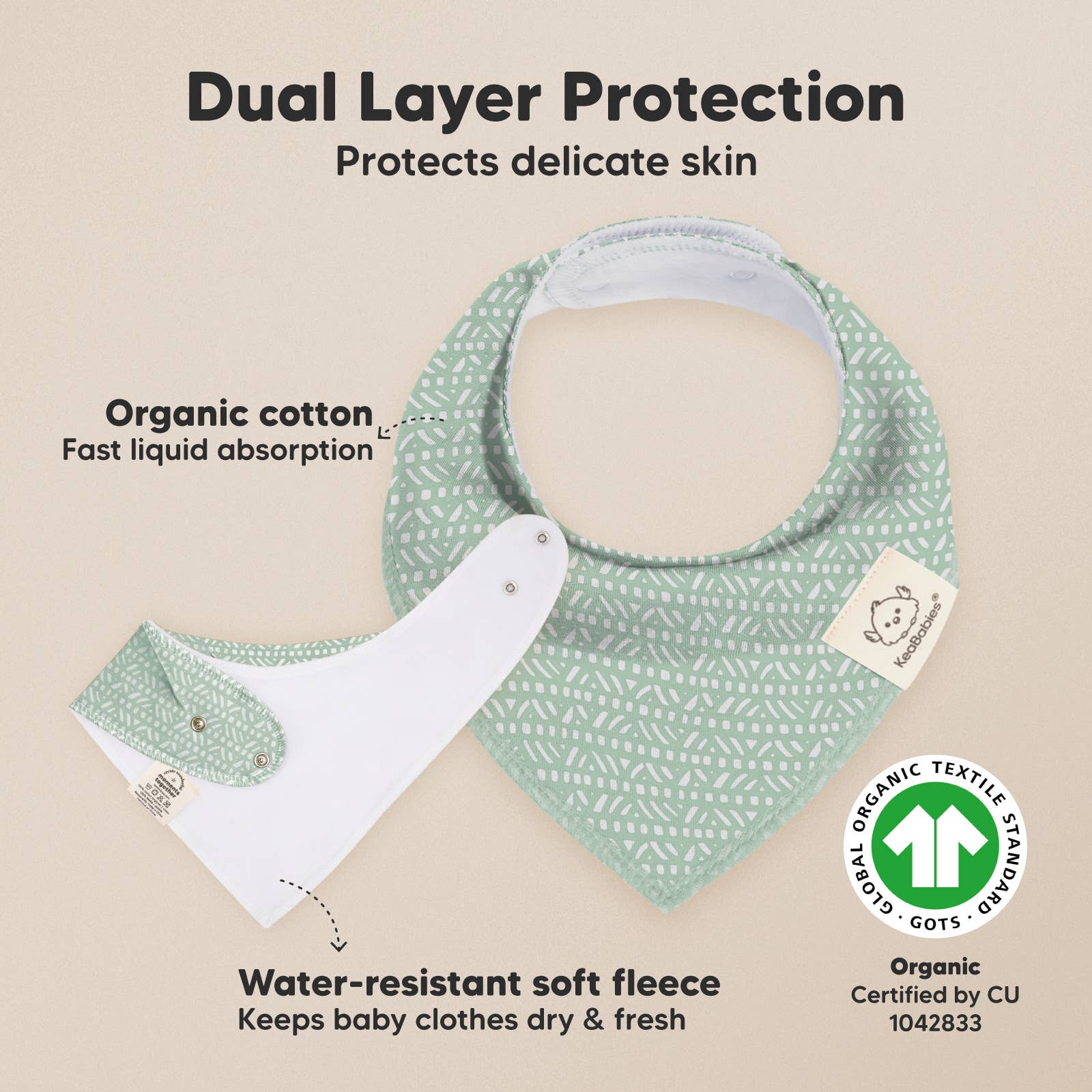 8er-Set Baby-Bandana-Lätzchen für Jungen und Mädchen: Nordisch KeaBabies - malmichmunt.com
