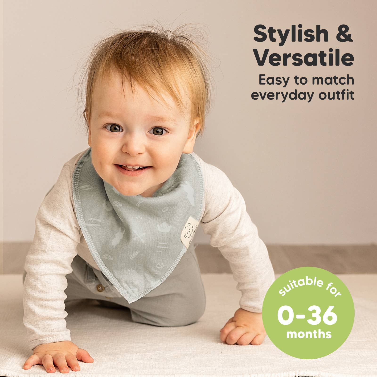 8er-Set Baby-Bandana-Lätzchen für Jungen und Mädchen: Nordisch KeaBabies - malmichmunt.com