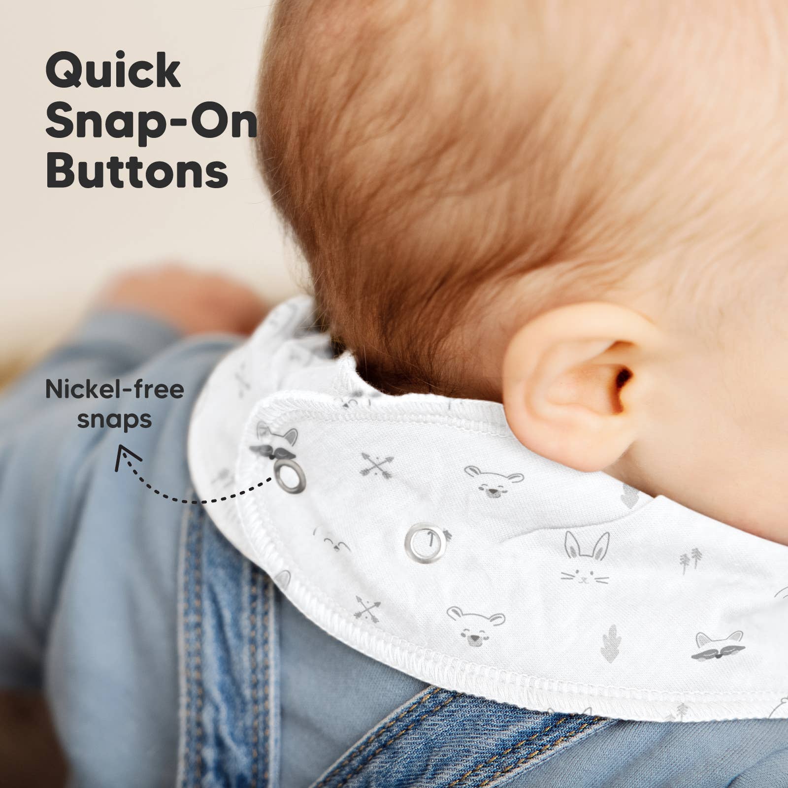 8er-Set Baby-Bandana-Lätzchen für Jungen und Mädchen: Nordisch KeaBabies - malmichmunt.com