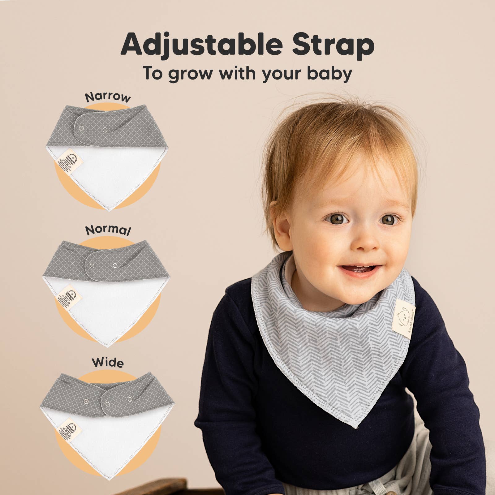 8er-Set Baby-Bandana-Lätzchen für Jungen und Mädchen: Nordisch KeaBabies - malmichmunt.com