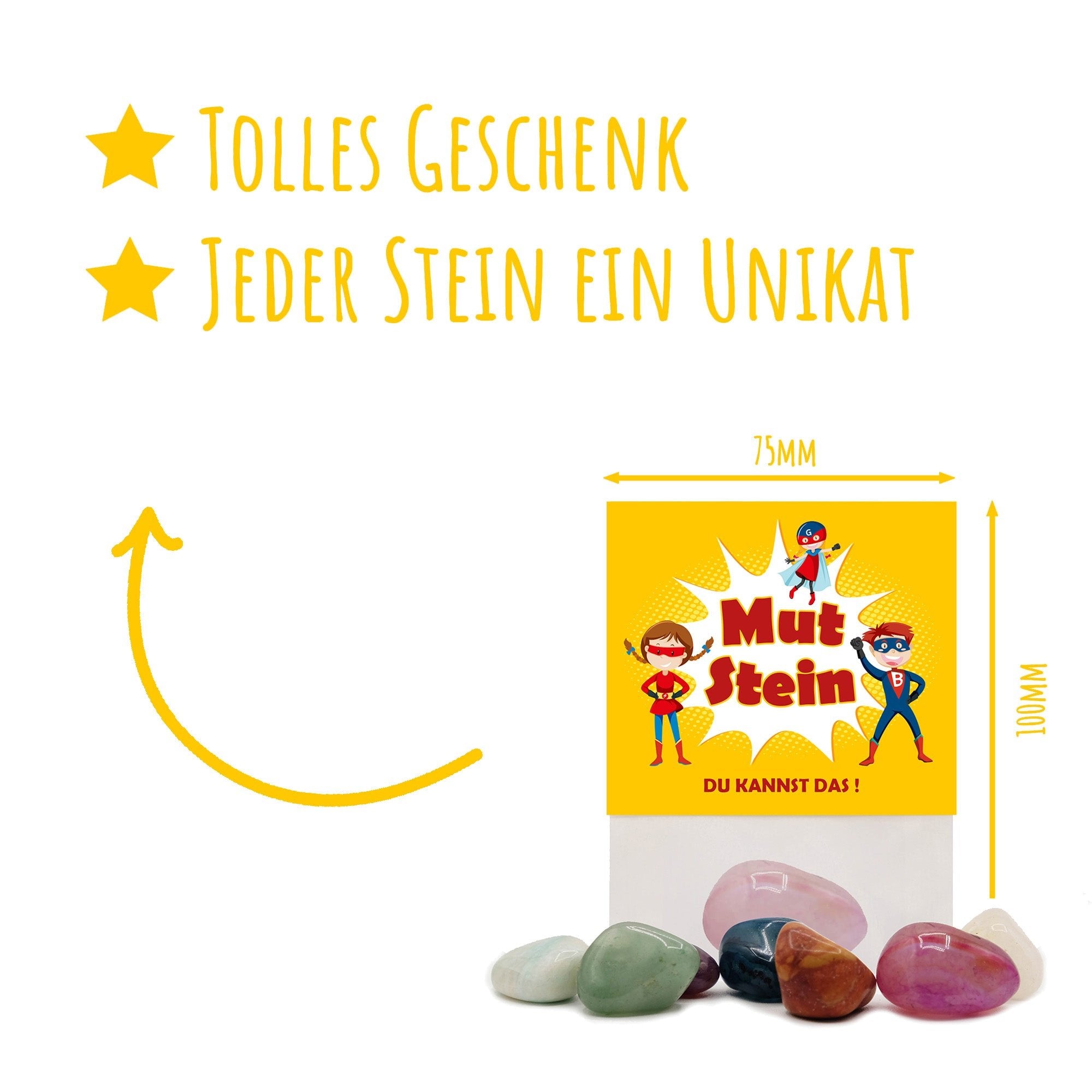8er Set Glückssteine Mut Jeka - malmichmunt.com