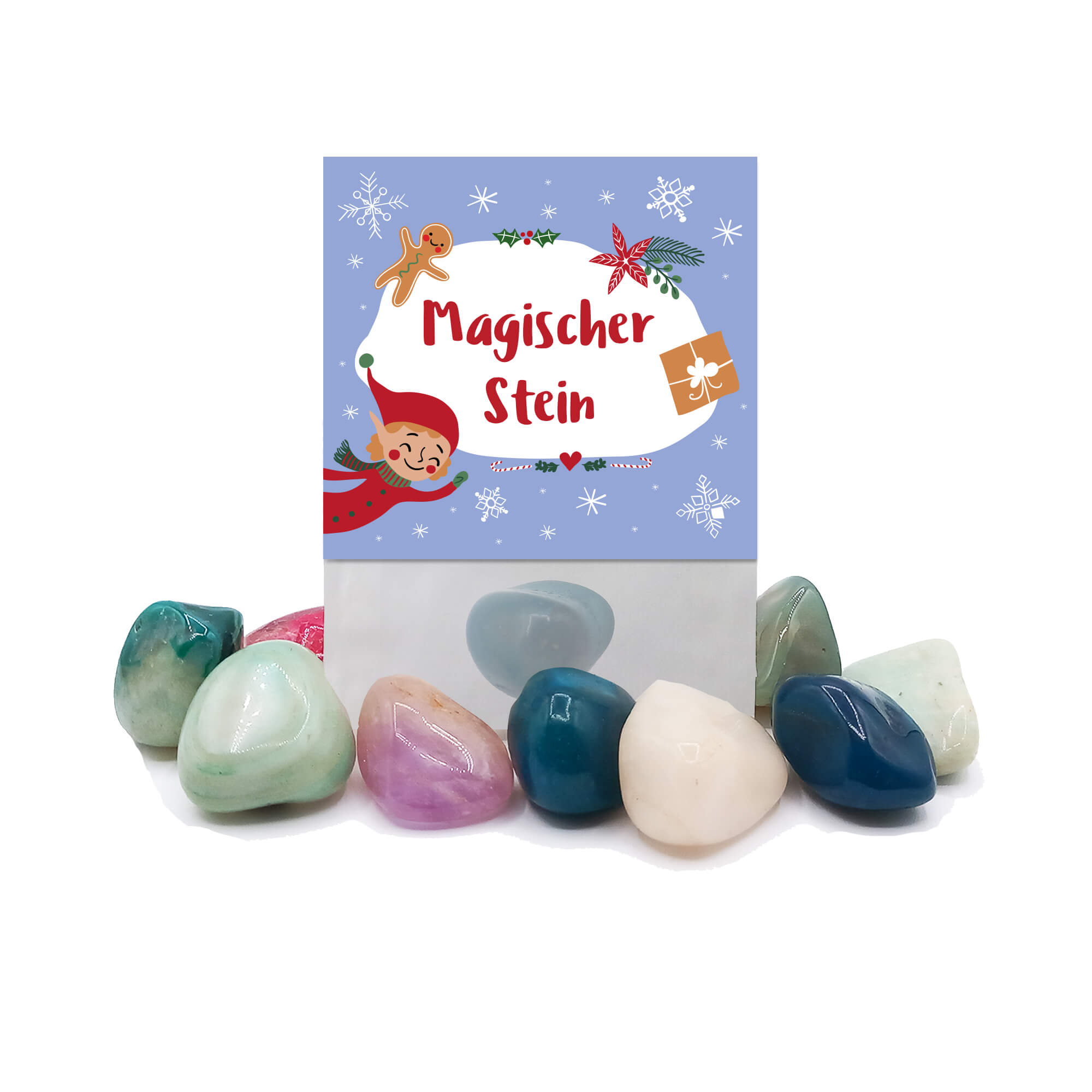 8er Set Glückssteine Weihnachten (Elf) Jeka - malmichmunt.com