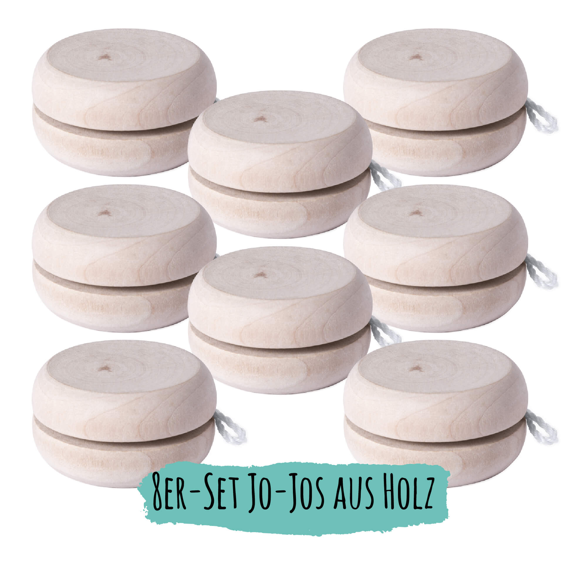 8er Set Jojo aus Holz Jeka - malmichmunt.com