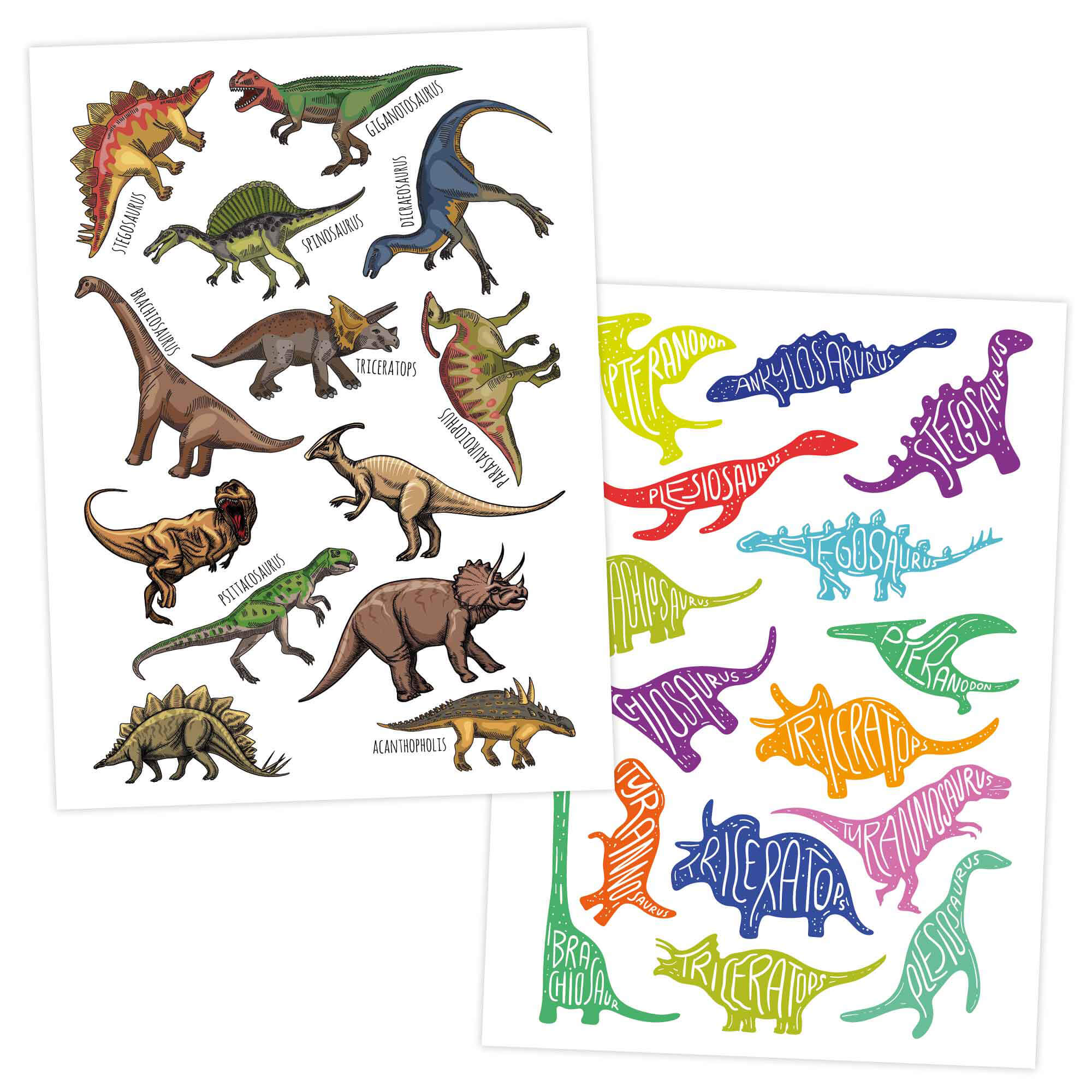 Papierdrachen Kindertattoos Dinos Papierdrachen - malmichmunt.com