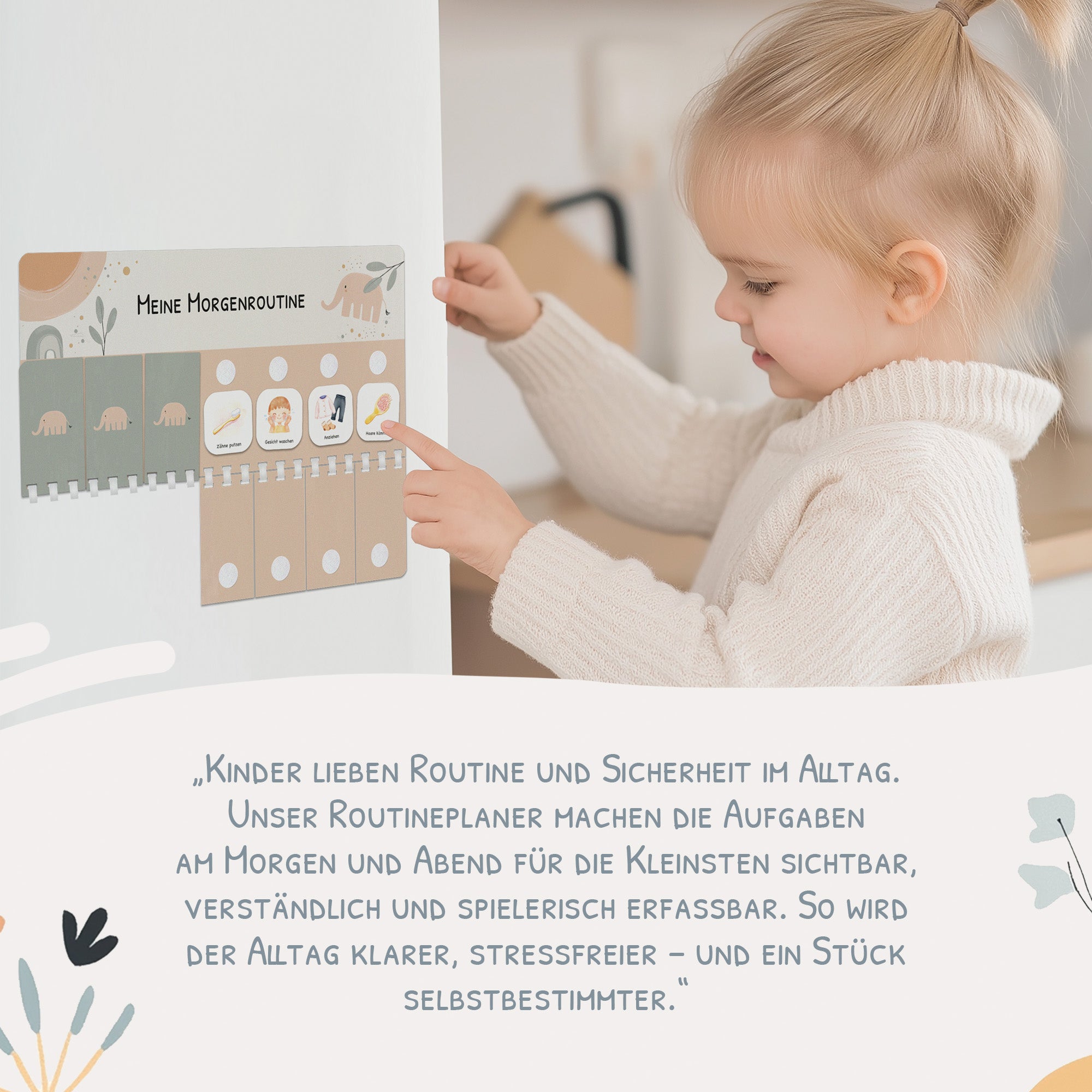 Bundle: Wochenplaner + Morgenroutine + Abendroutine - Elephant