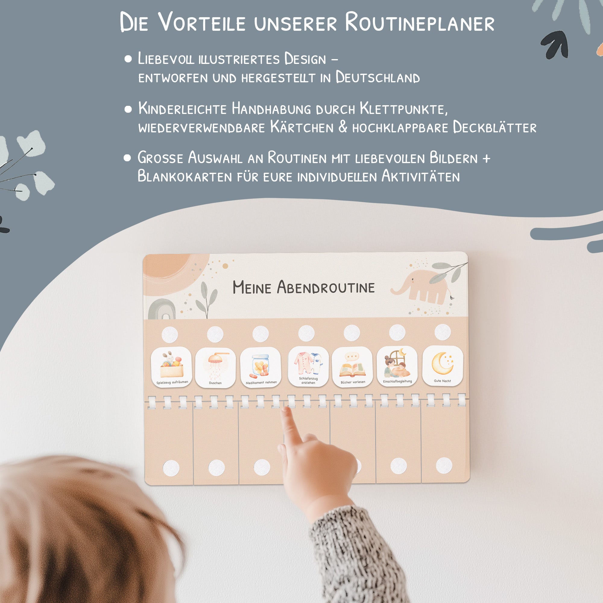 Bundle: Wochenplaner + Morgenroutine + Abendroutine - Elephant