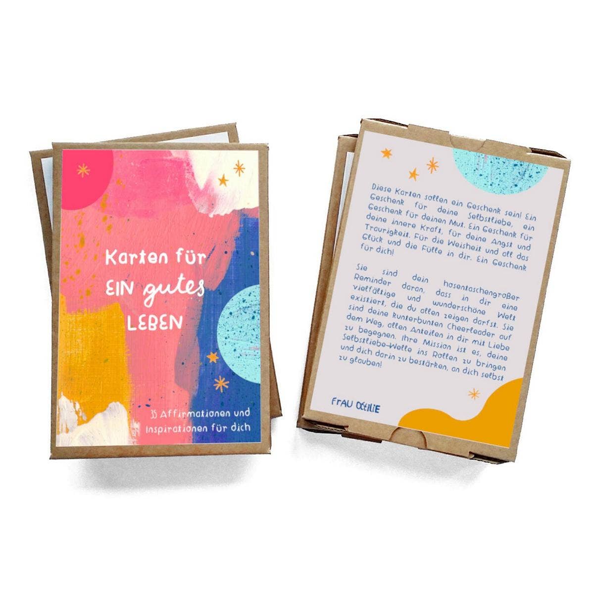 Affirmationskarten Set für Erwachsene - "Karten für ein gutes Leben" Frau Ottilie - malmichmunt.com