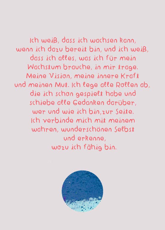 Affirmationskarten Set für Erwachsene - "Karten für ein gutes Leben" Frau Ottilie - malmichmunt.com