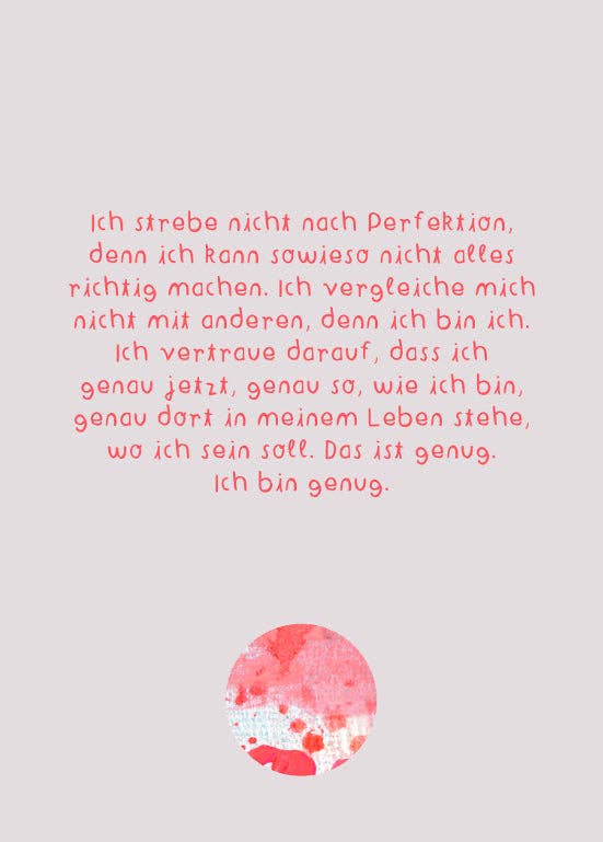 Affirmationskarten Set für Erwachsene - "Karten für ein gutes Leben" Frau Ottilie - malmichmunt.com