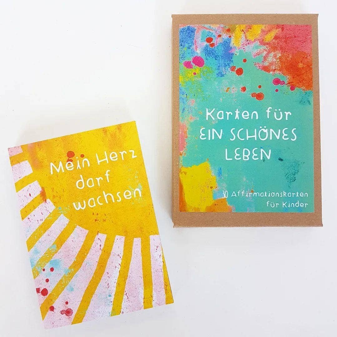 Affirmationskarten Set für Kinder - "Karten für ein schönes Leben" Frau Ottilie - malmichmunt.com