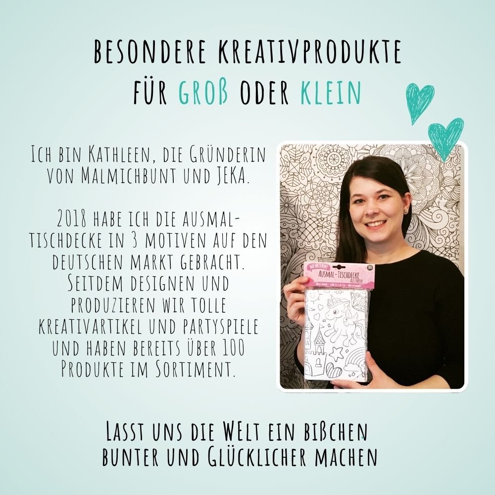 Ausmal - Tischdecke aus Papier "Entdecker" Jeka - malmichmunt.com
