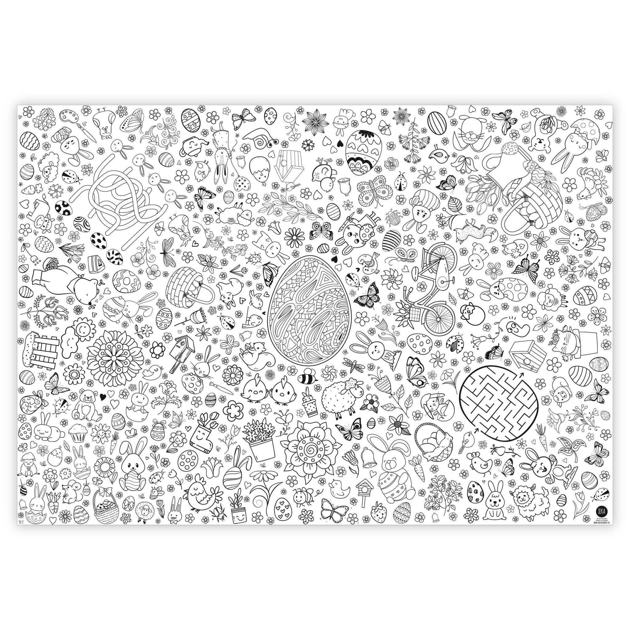 B - Ware Ausmal - Tischdecke "Ostern" Jeka - malmichmunt.com