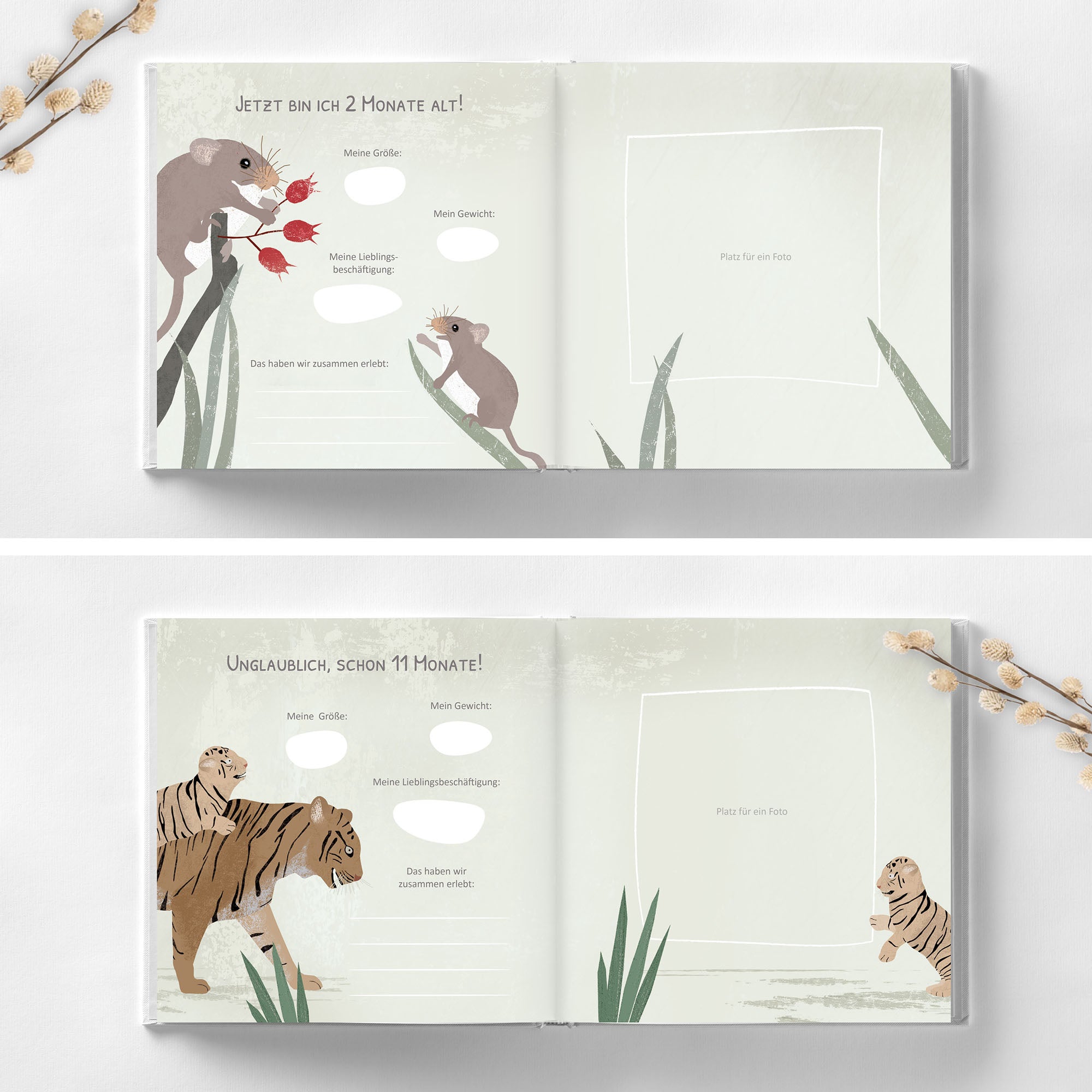 Babyalbum "Mein erstes Jahr" Fräulein Elvira - malmichmunt.com