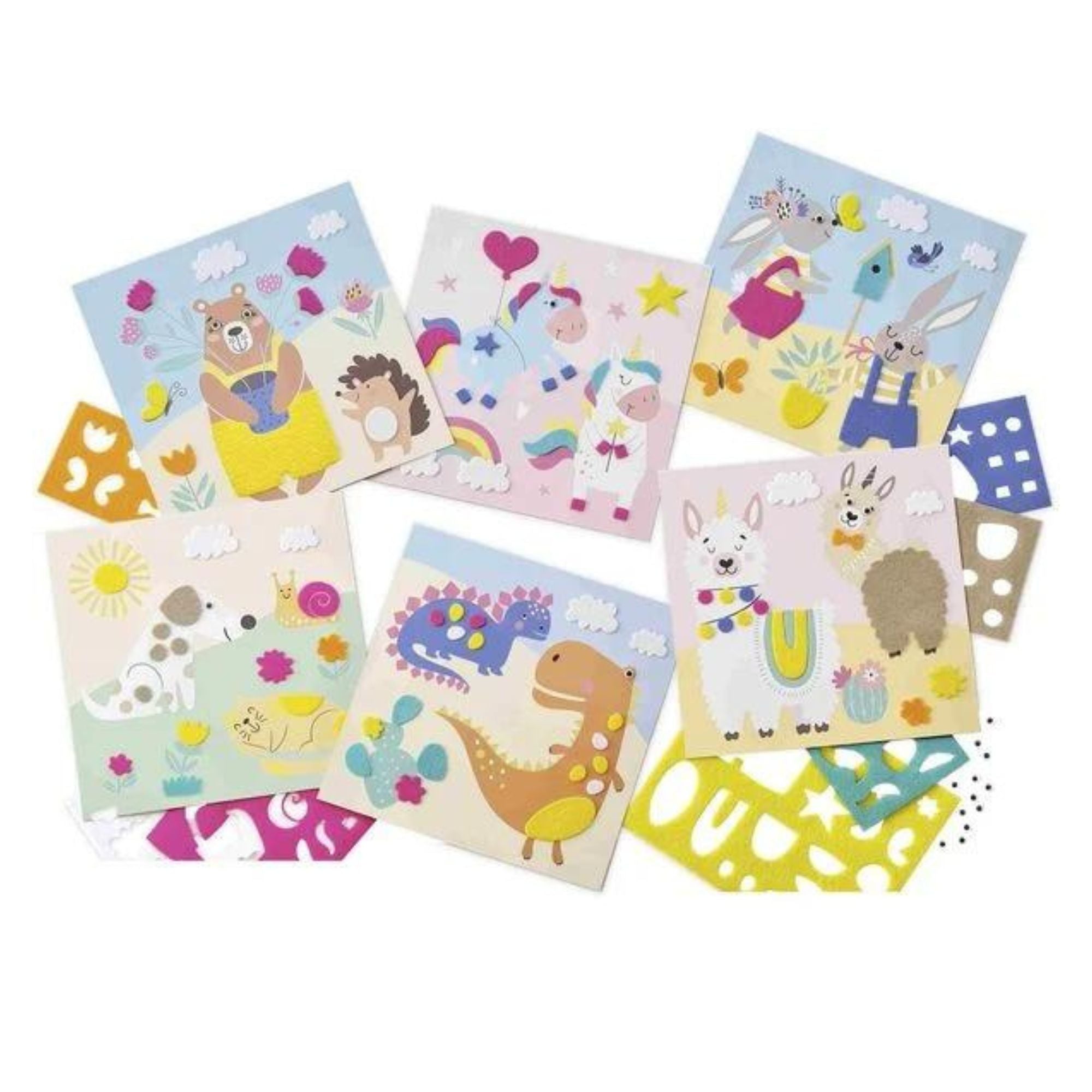 Bastelset Filzbilder "Happy friends" Ursus - malmichmunt.com