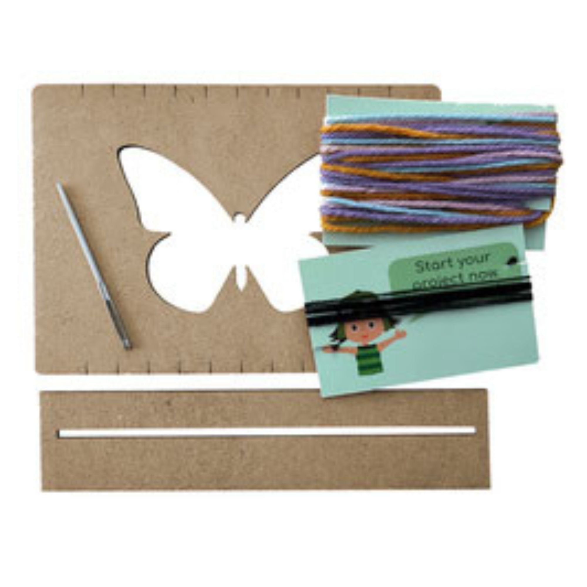 Bastelset Schmetterling - Weben für Kinder Mikiprojekt - malmichmunt.com