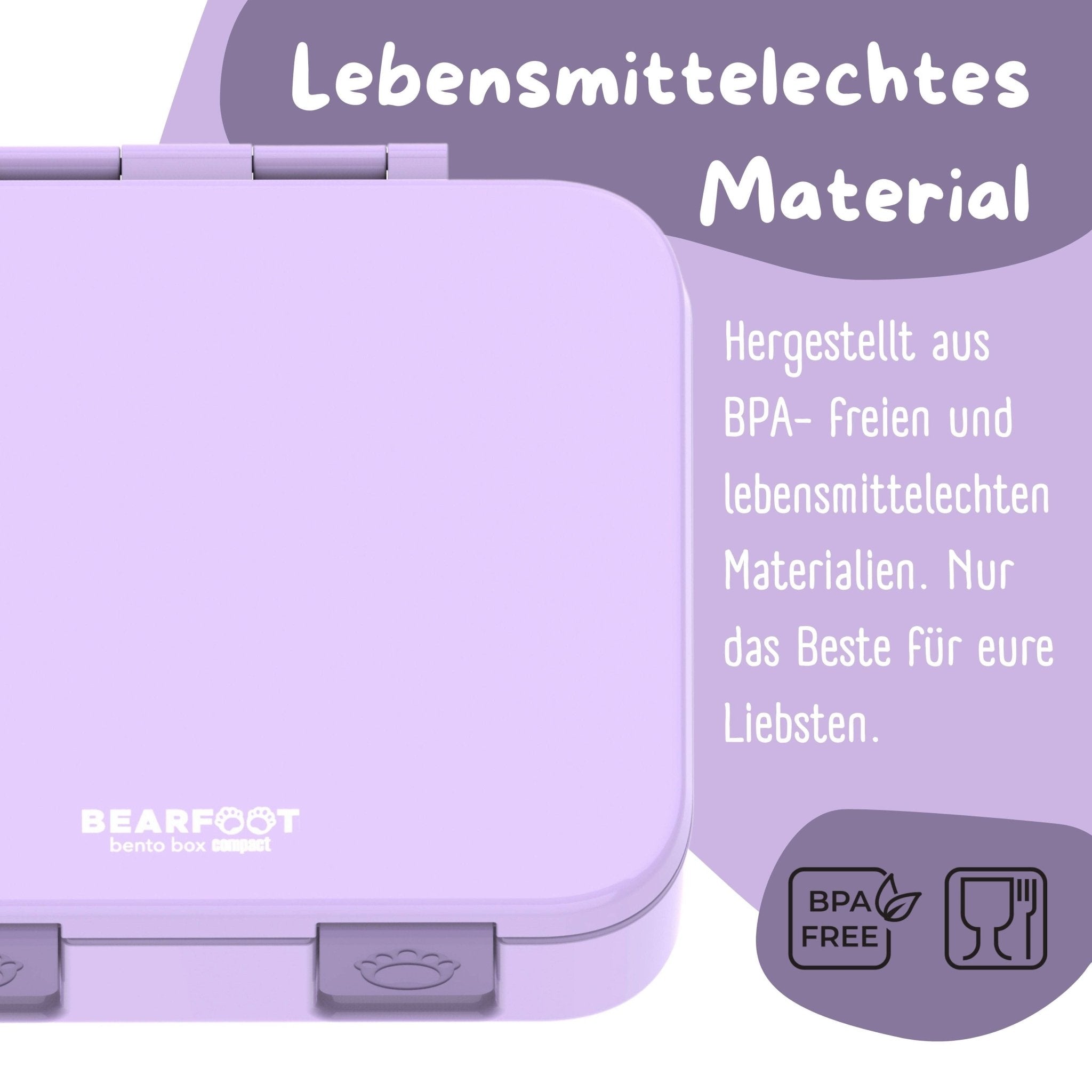 BEARFOOT Bento Box COMPACT - lila: 1.000ml BEARFOOT - malmichmunt.com