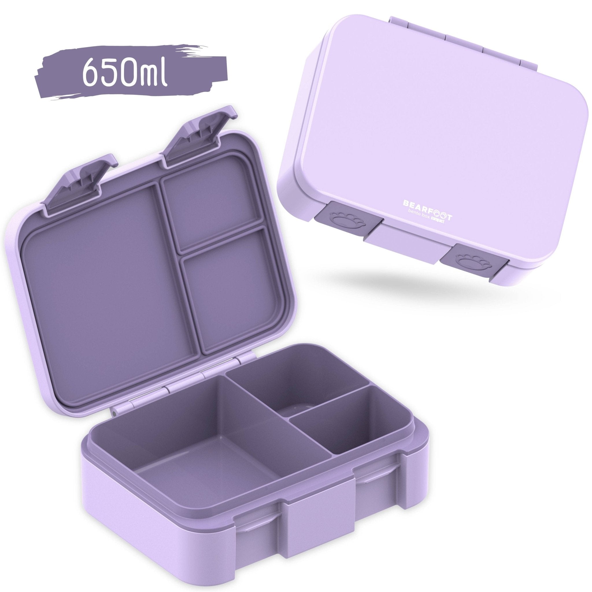 BEARFOOT Bento Box COMPACT - lila: 1.000ml BEARFOOT - malmichmunt.com
