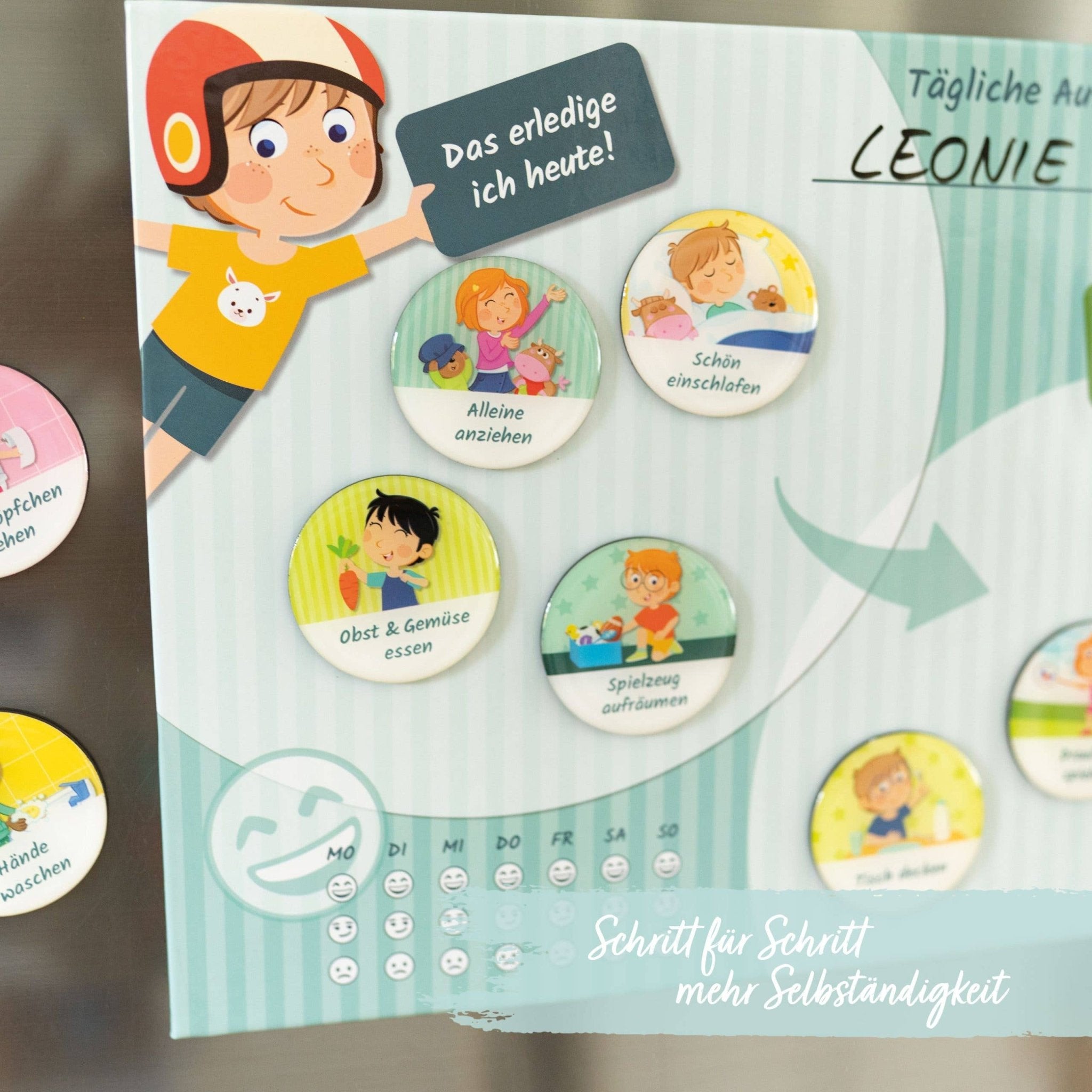 Belohnungstafel mit Magneten - Basis - Set Tagesablauf Papierdrachen - malmichmunt.com