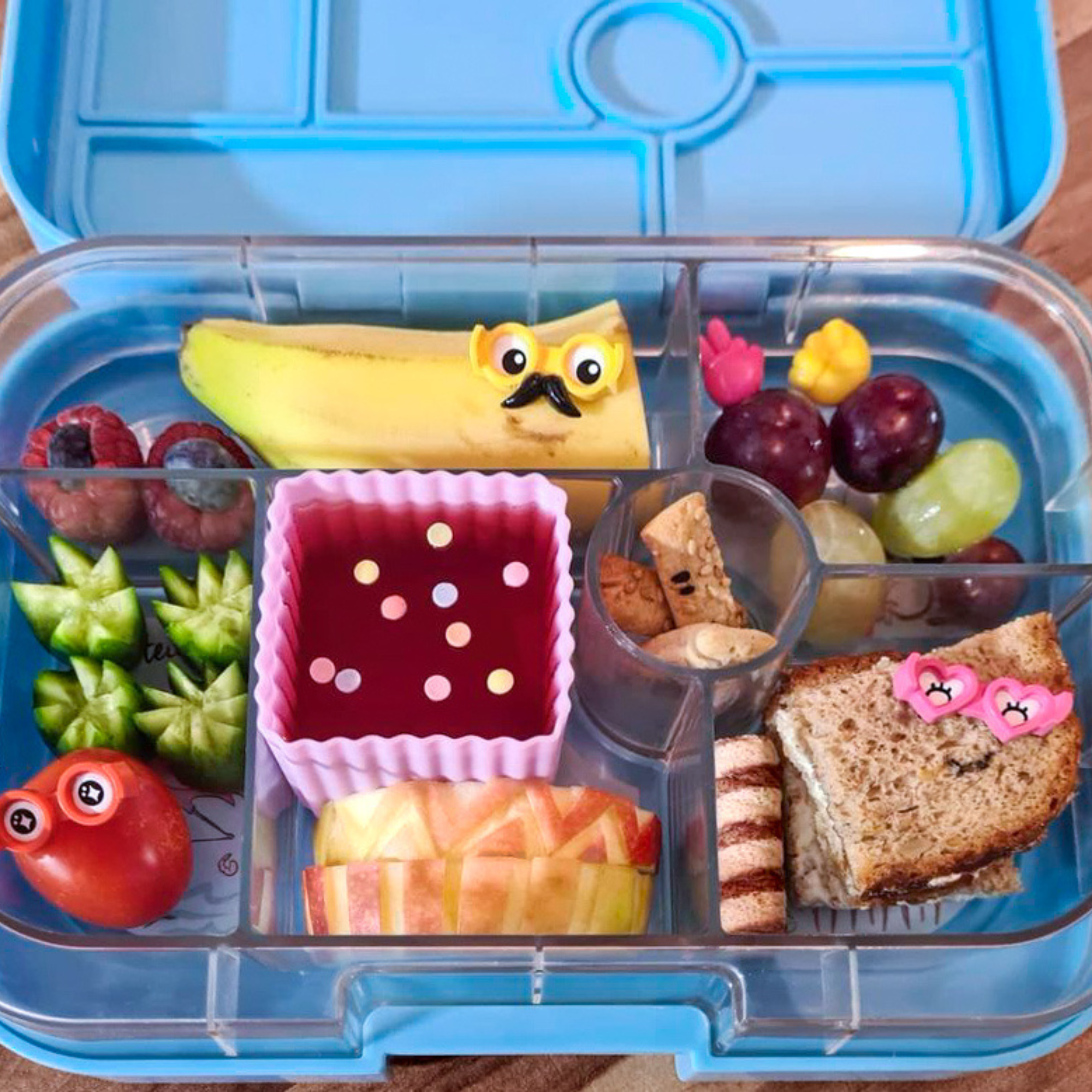 Bento Förmchen, 4er Set - LEKKABOX Cups - Rosa/Flieder Lekkabox - malmichmunt.com