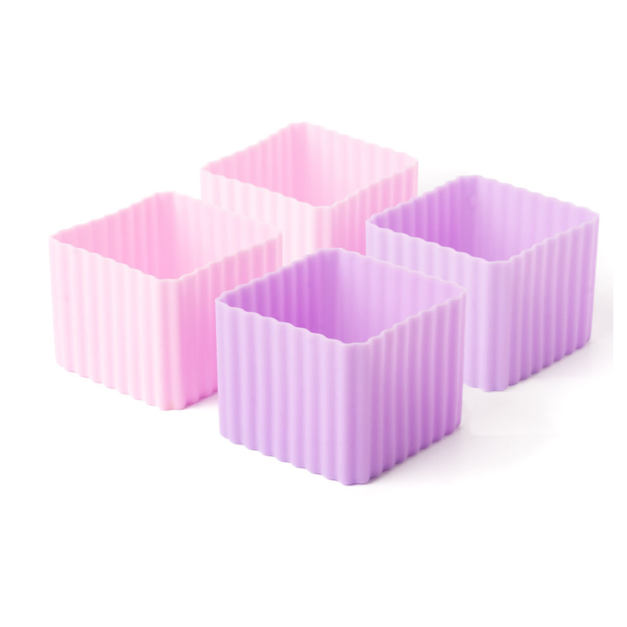 Bento Förmchen, 4er Set - LEKKABOX Cups - Rosa/Flieder Lekkabox - malmichmunt.com