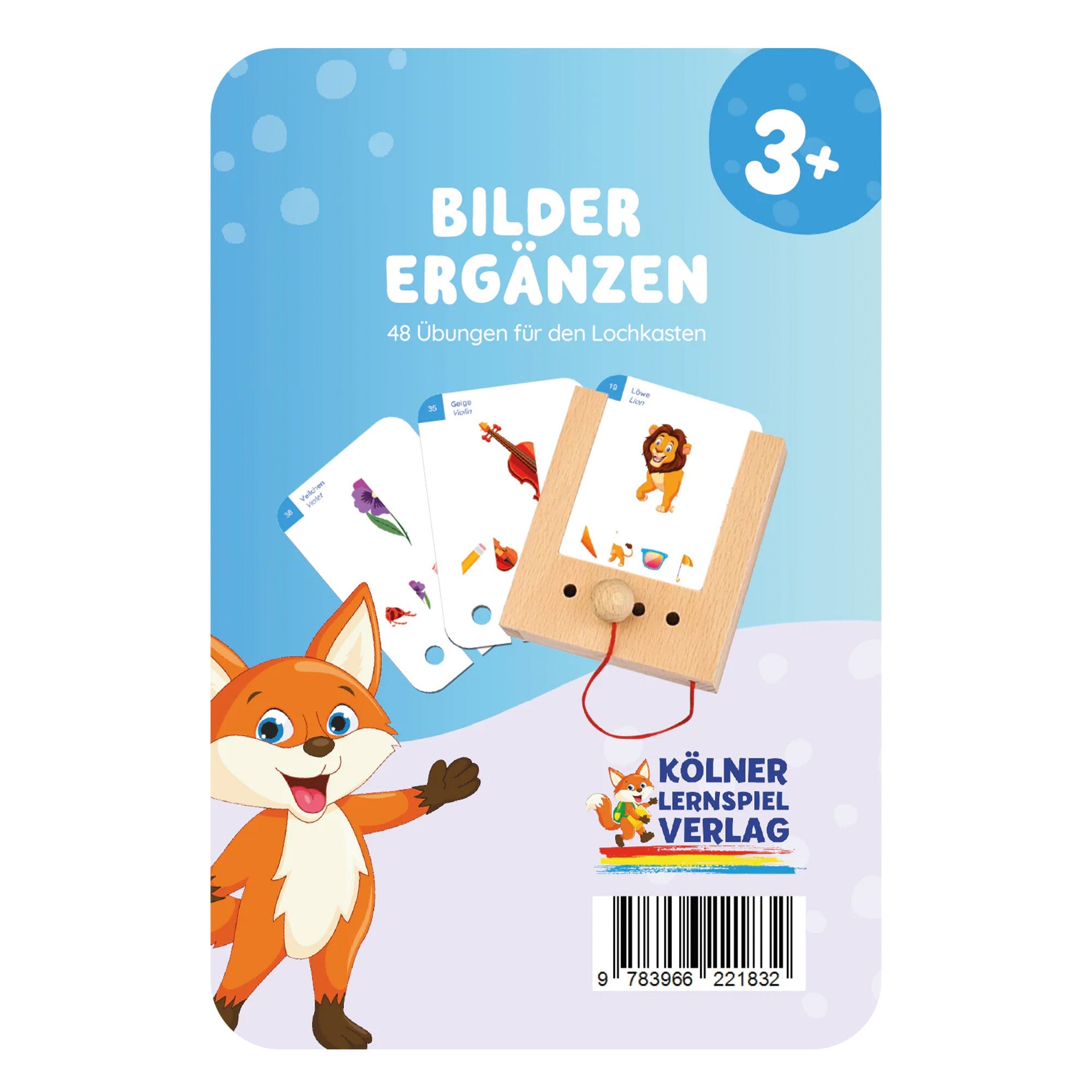 Bilder ergänzen ab 3 Jahre - Übungen für den Lochkasten Lernspielverlag - malmichmunt.com