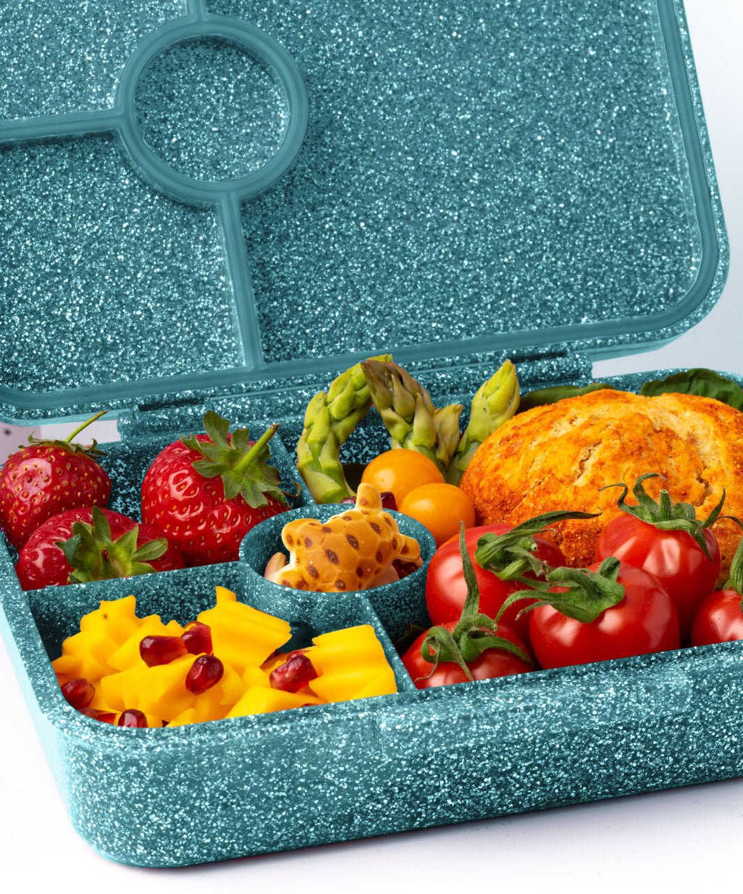 Brotdose Lekkabox Glamour Glitzer Aqua Lekkabox - malmichmunt.com