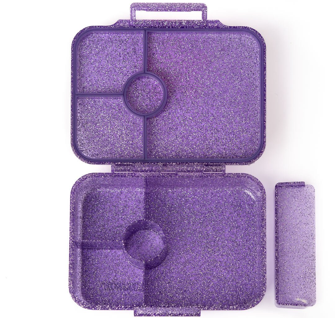 Brotdose Lekkabox Glamour Glitzer Purple Lekkabox - malmichmunt.com