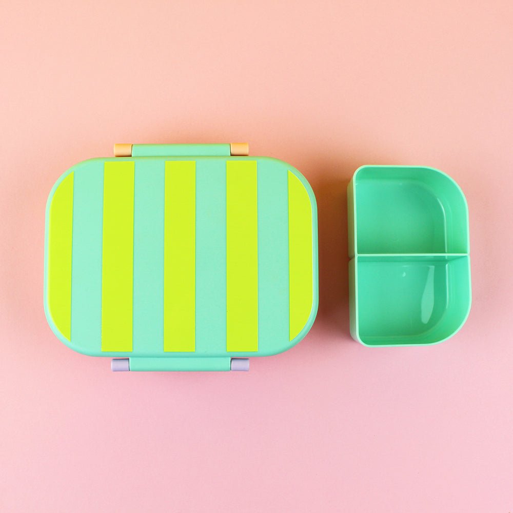 Brotdose/Lunchbox – mint/gelb/apricot im Geschenkkarton Ava & Yves - malmichmunt.com