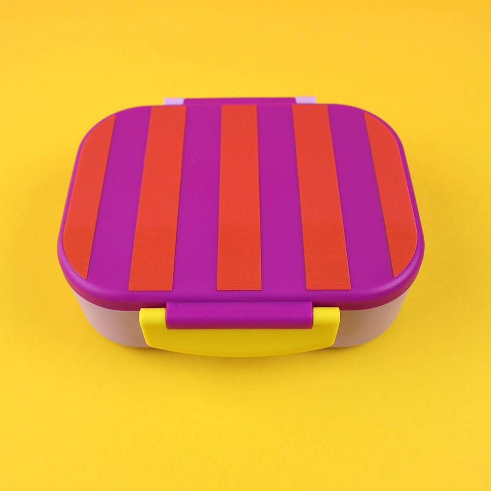Brotdose/Lunchbox ,- violett/rot-flieder im Geschenkkarton Ava & Yves - malmichmunt.com