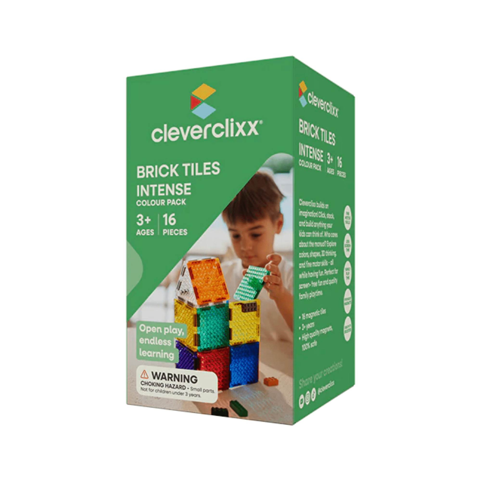 Clever Clixx Brick Tiles Pack Intense Clever Clixx - malmichmunt.com