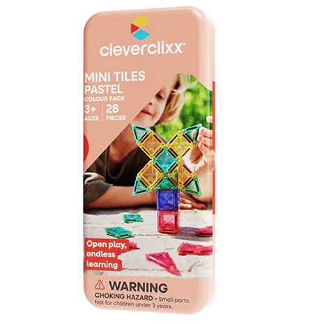 Clever Clixx Mini Magnetbausteine Pastell Clever Clixx - malmichmunt.com