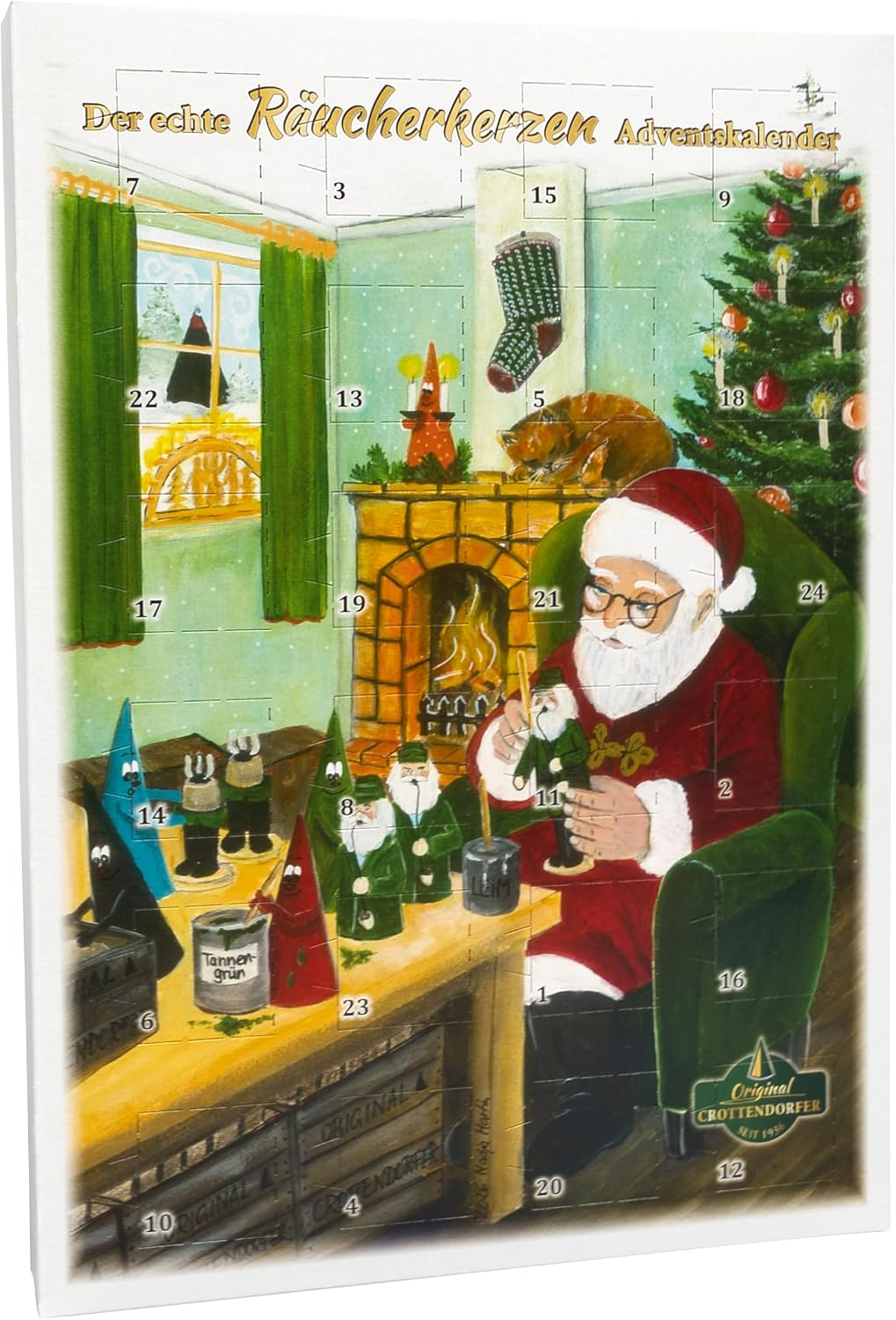 Crottendorfer der echte Räucherkerzen Adventskalender Hochformat 2026 Original Crottendorfer - malmichmunt.com