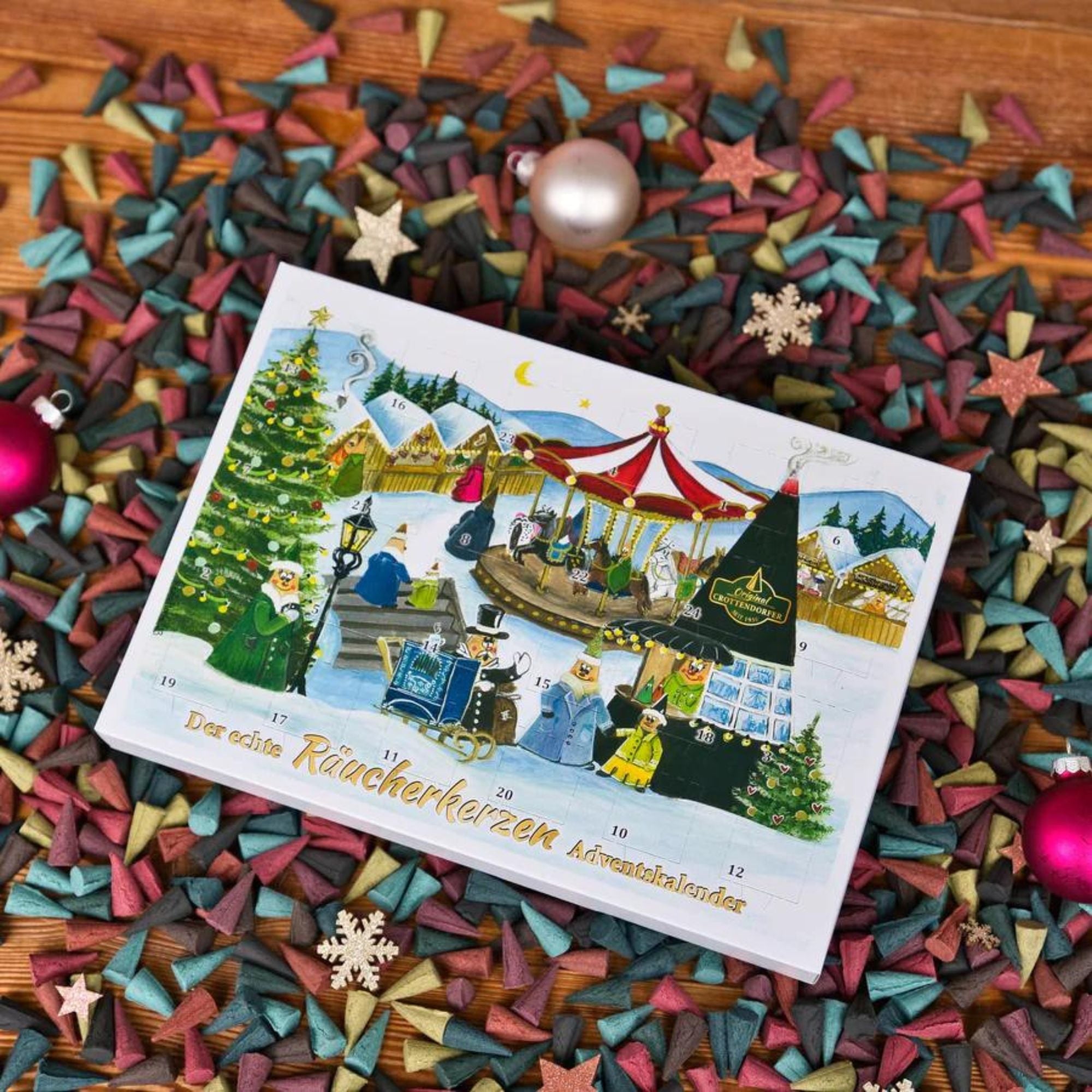 Crottendorfer Räucherkerzen Adventskalender 2024 Original Crottendorfer - malmichmunt.com