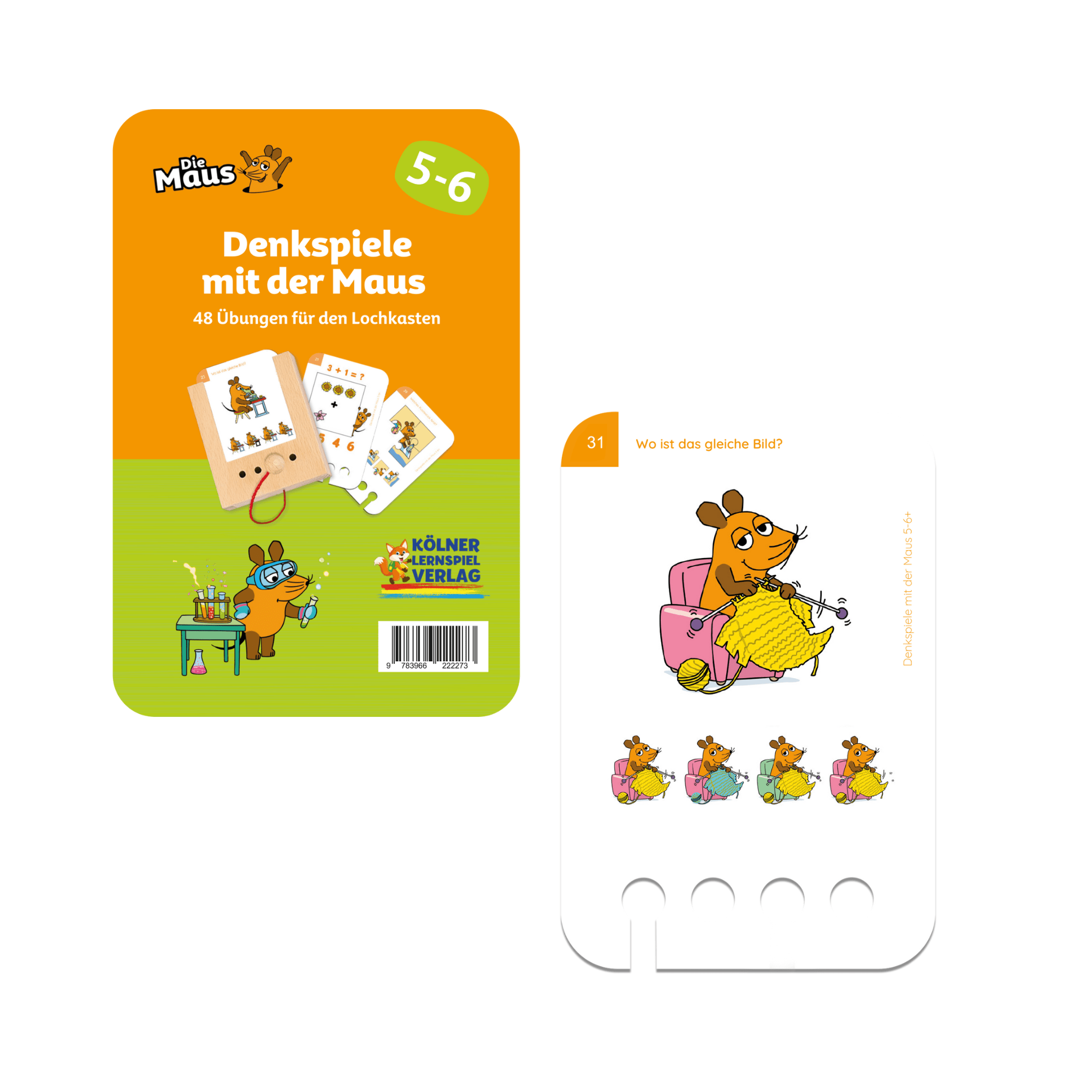 Denkspiele mit der Maus 5 - 6+ - Übungen für den Lochkasten Lernspielverlag - malmichmunt.com