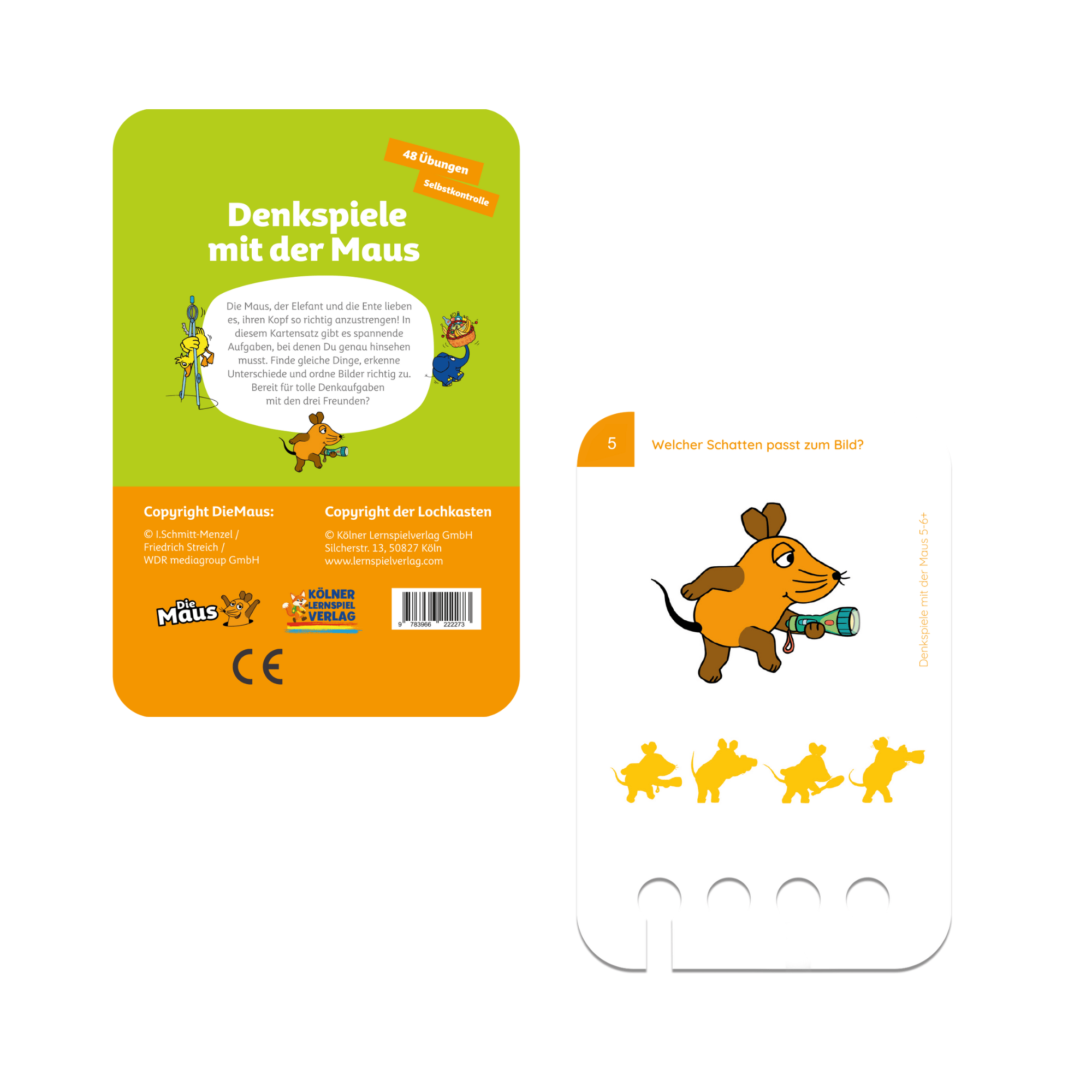 Denkspiele mit der Maus 5 - 6+ - Übungen für den Lochkasten Lernspielverlag - malmichmunt.com